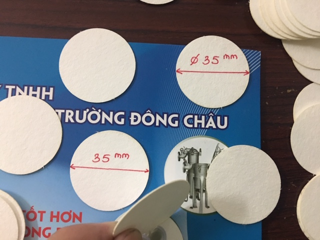 chi tiết cấu tạo Giấy lọc dầu công nghiệp tròn