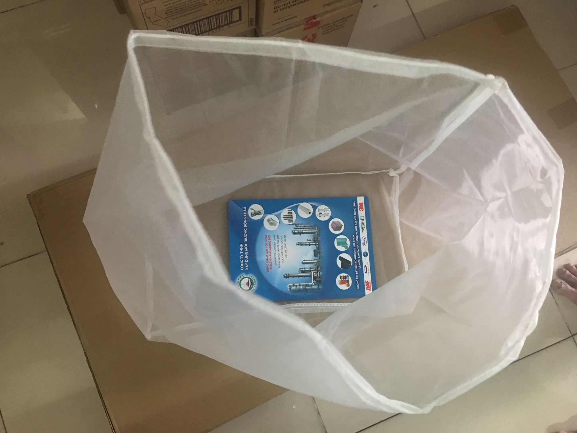 Túi lọc NMO hình hộp chữ nhật liên hệ báo giá Túi NMO lọc nước thủy sản