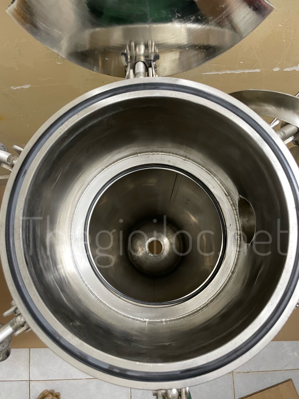 Cấu tạo bên trong Housing lọc túi size 2 chất liệu inox 316 Housing SS316, Bình lọc túi size 2 inox 316, China