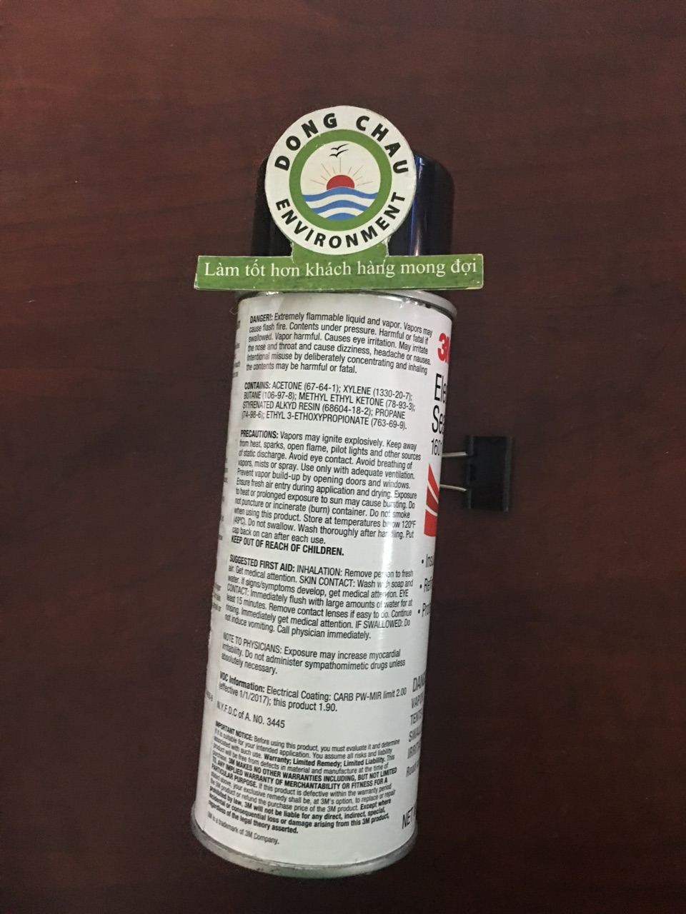 1601-xit-cach-dien mặt sau Chai Keo xịt cách điện 3M 1601 màu trong