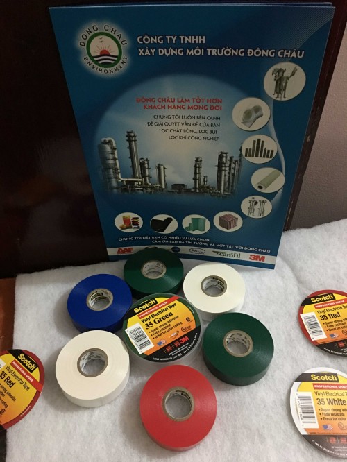 Băng keo điện nhiều màu supper 35 Băng keo điện scotch 35