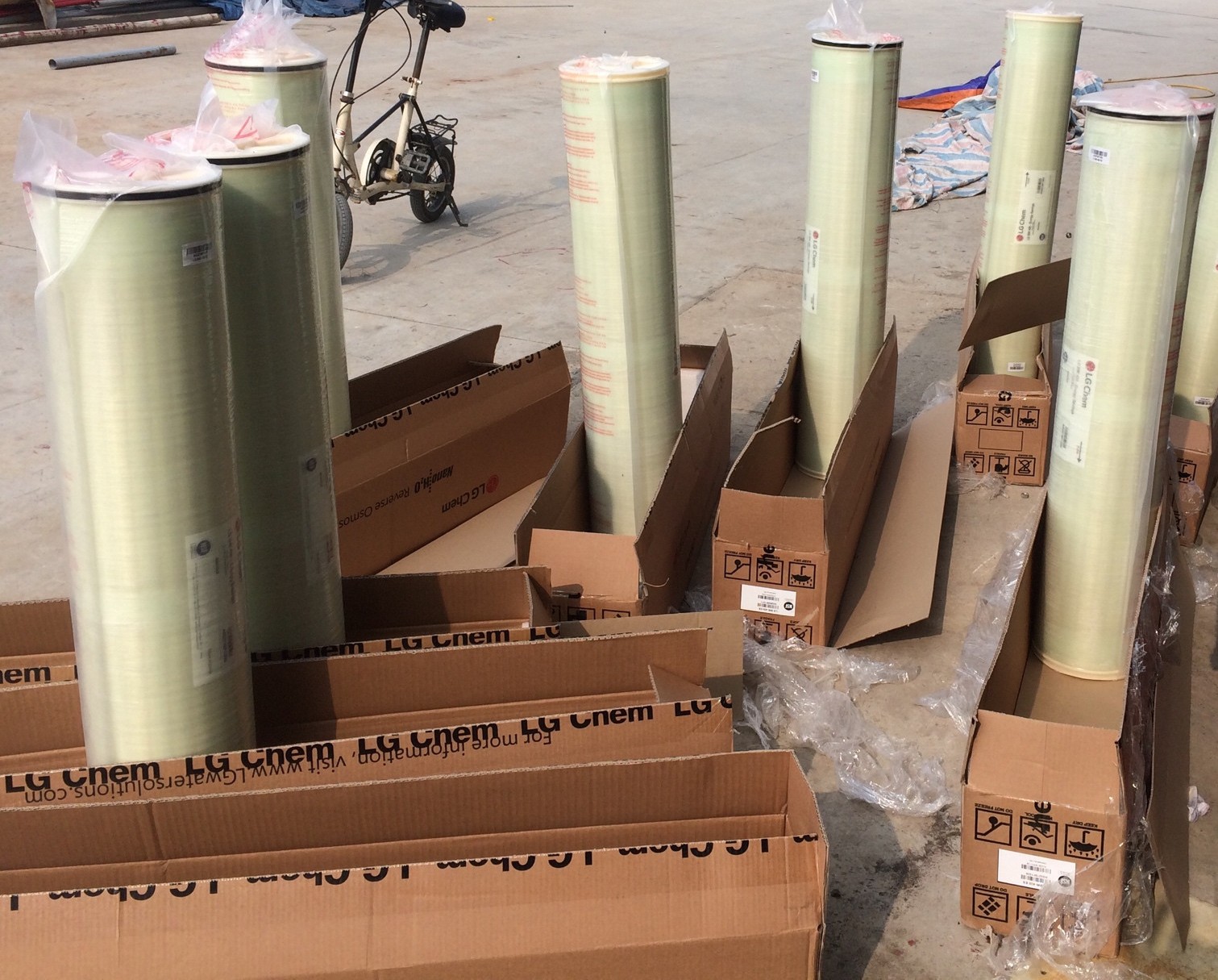 Đại lý phân phối màng RO LG Chem Hàn Quốc liên hệ đông châu cung cấp Màng lọc ro lg chem 8040 áp cao Korea