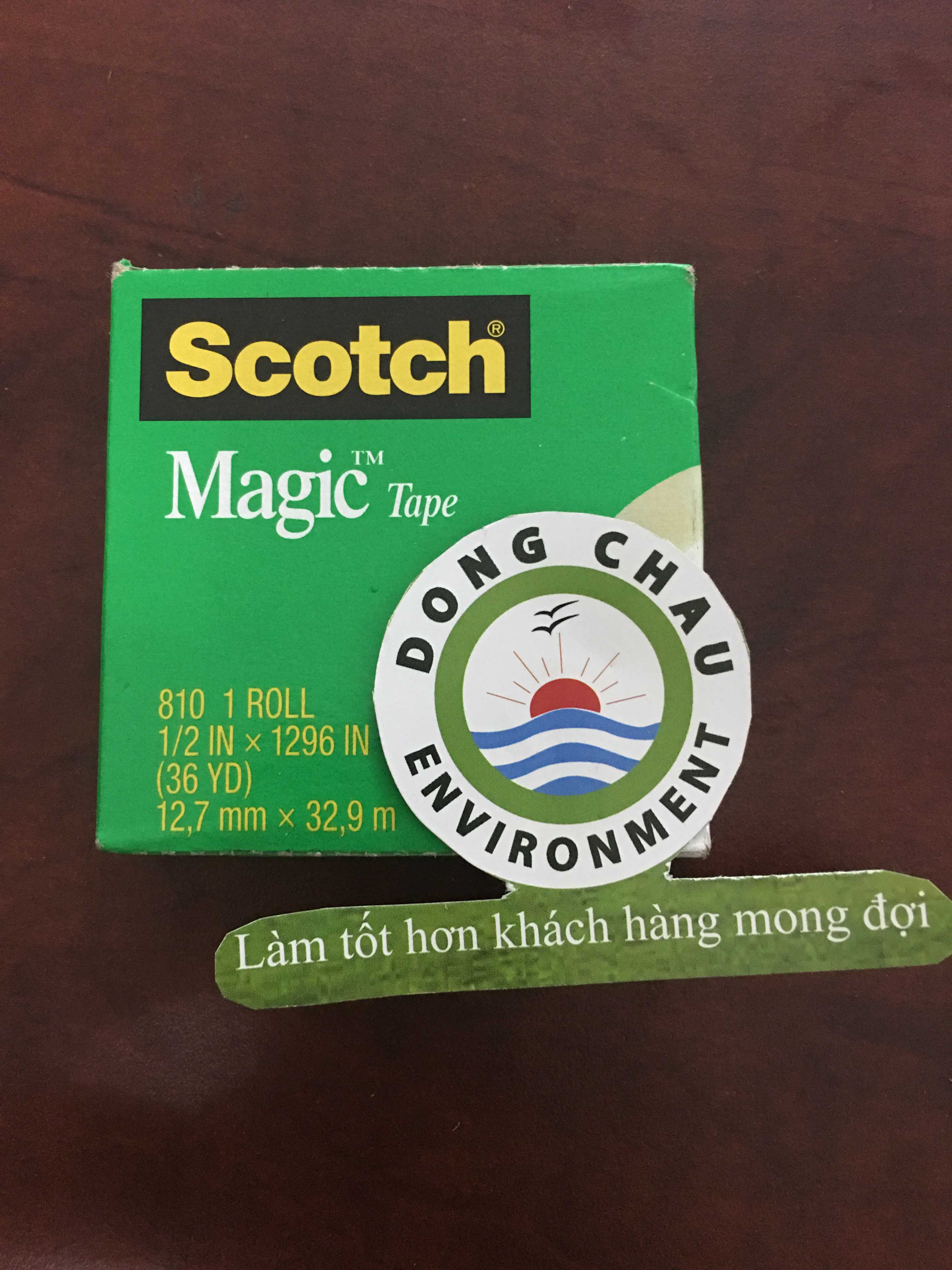 bang-keo-magic-viet-chu-len-duoc-3m thông tin chi tiết Băng Keo Ma Thuật 3M 810 Scotch Magic Tape 3/4Inchx36Yard