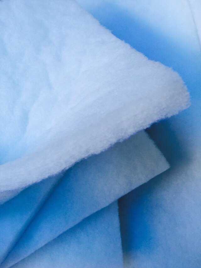 bong-loc-bui-xanh-trang chi tiết Bông lọc khí tổng hợp màu xanh trắng 10mm