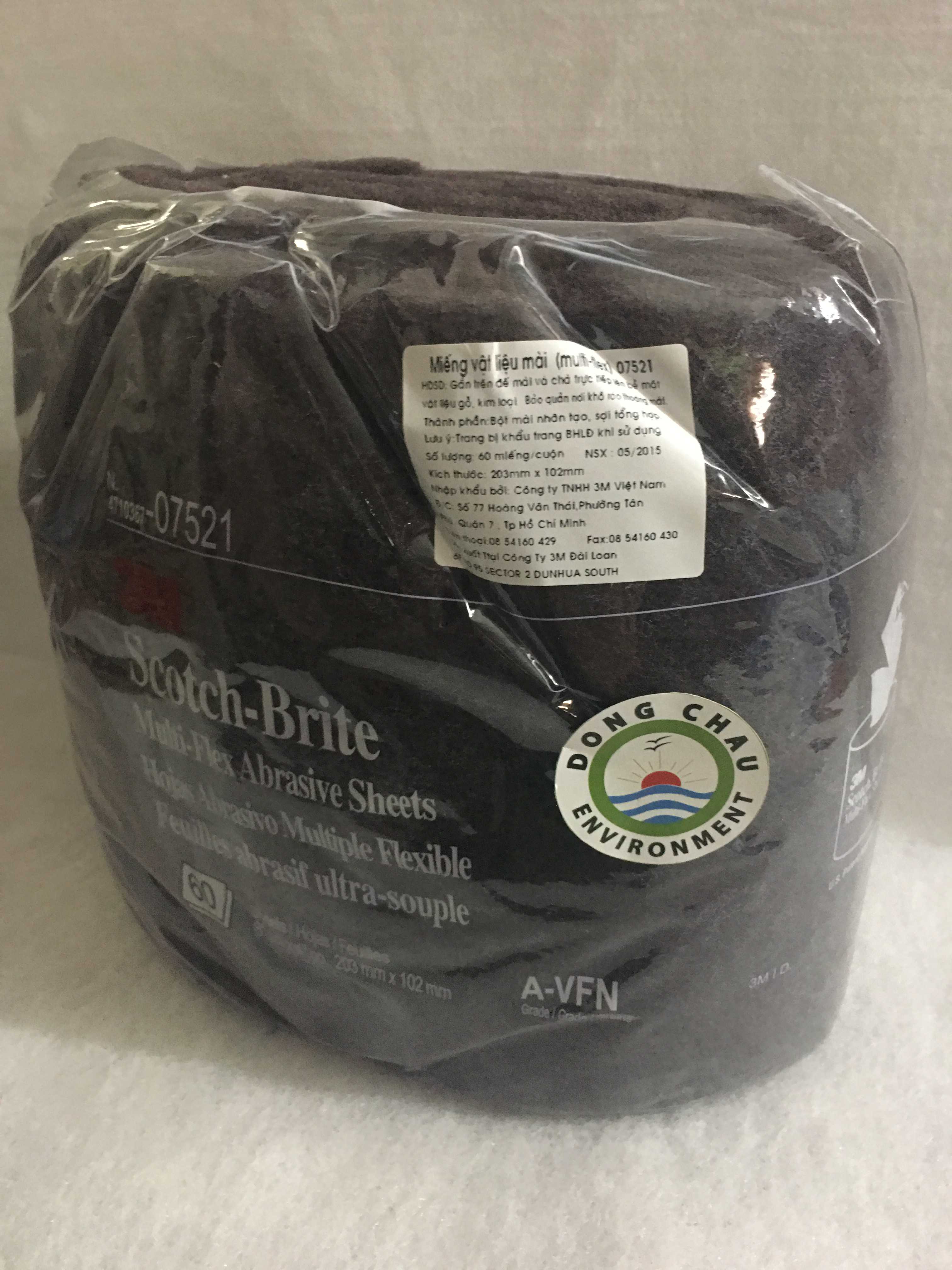 bui-nhui-3m-07521 thông tin nhà sản xuất Miếng nhám bùi nhùi 3M Scotch-Brite 07521
