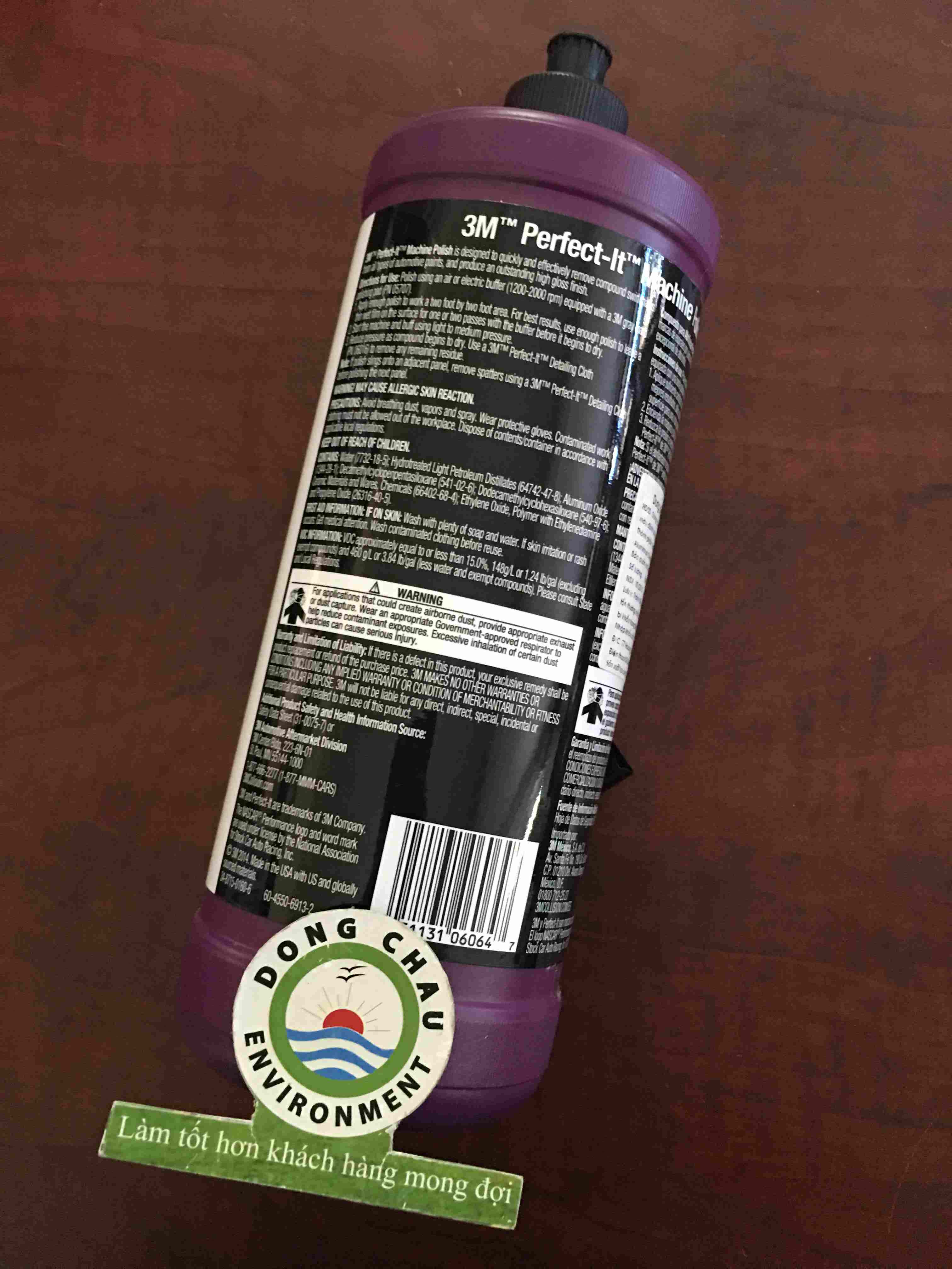 chai-danh-bong-chuyen-dung-3m-06064 thông báo lưu ý khi sử dụng Chai dung dịch đánh bóng xe ô tô 3M 06064