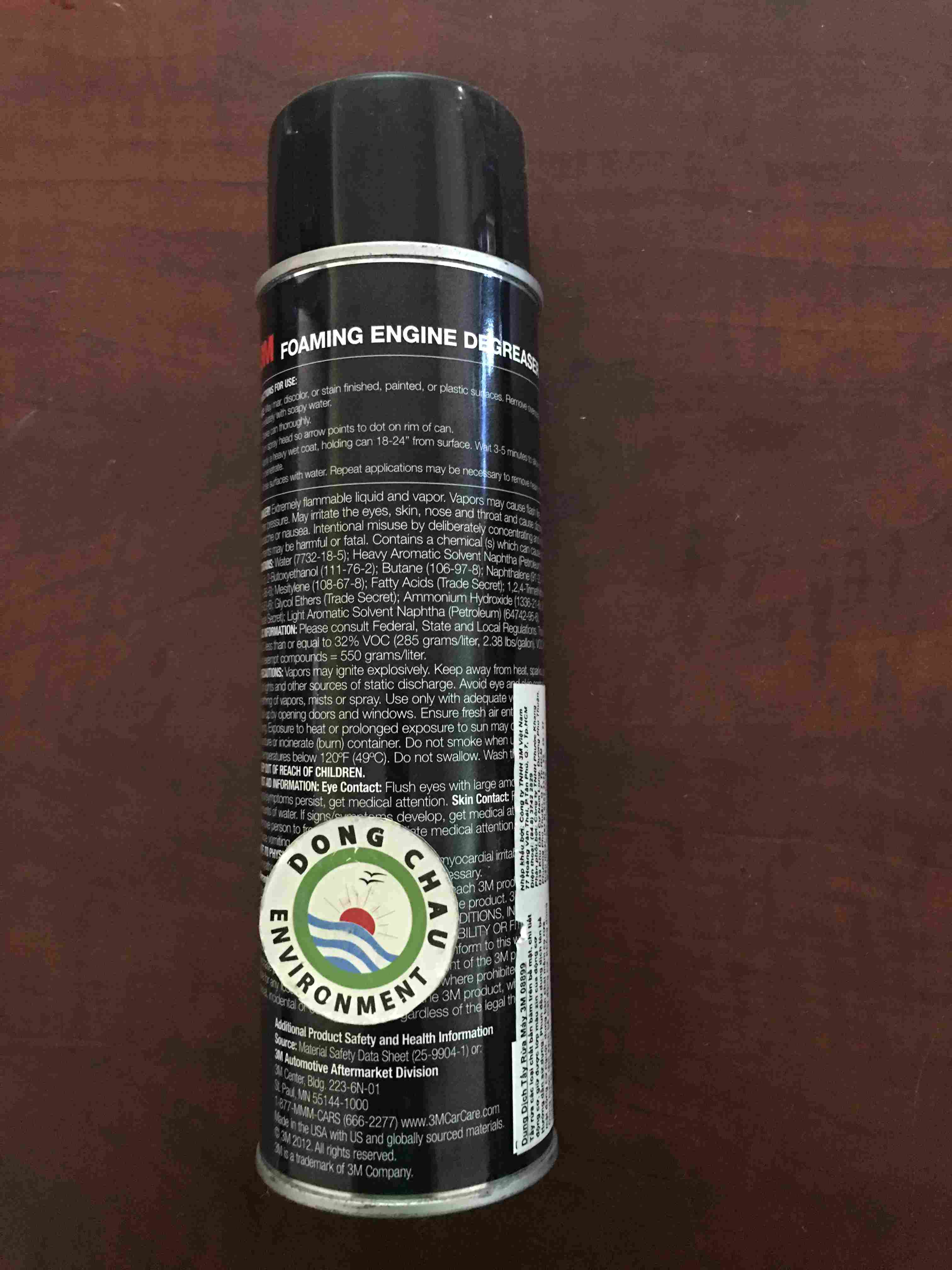 chai-tay-rua-dong-co thành phần các chất trong Dung dịch vệ sinh khoang máy xe ô tô 3M 08899