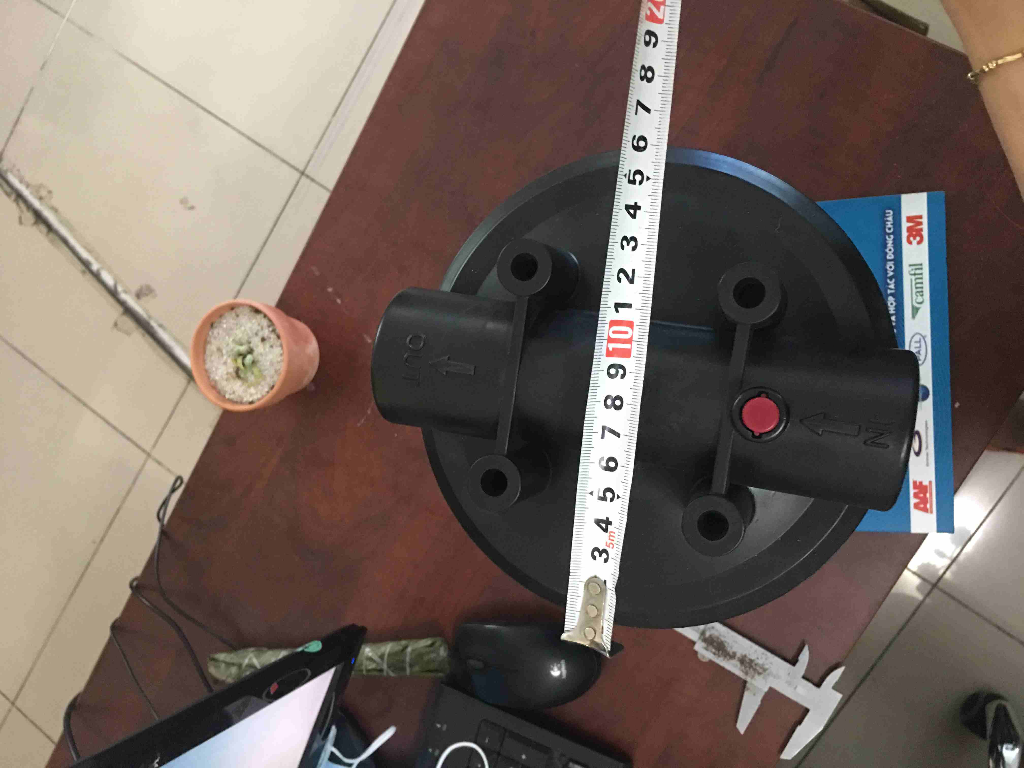 coc-loc-luu-luong-cao-10-inch-biglue nhìn từ trên Cốc lọc nhựa xanh Big Blue xanh 10 inch