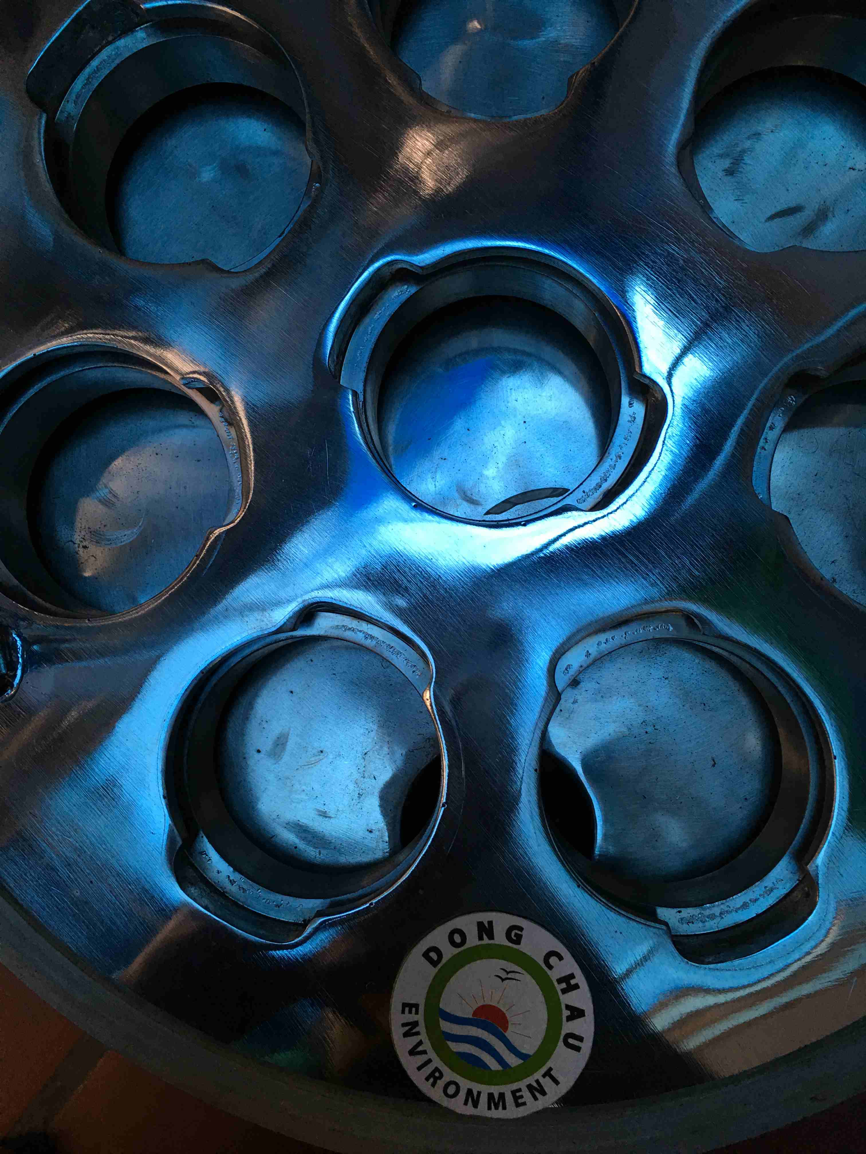 dau-ra-binh-loc-ve-sinh-inox-7-loi-30-inch chi tiết nơi cố định lõi lọc Bình lọc vệ sinh 7 lõi 30 inch oring 226