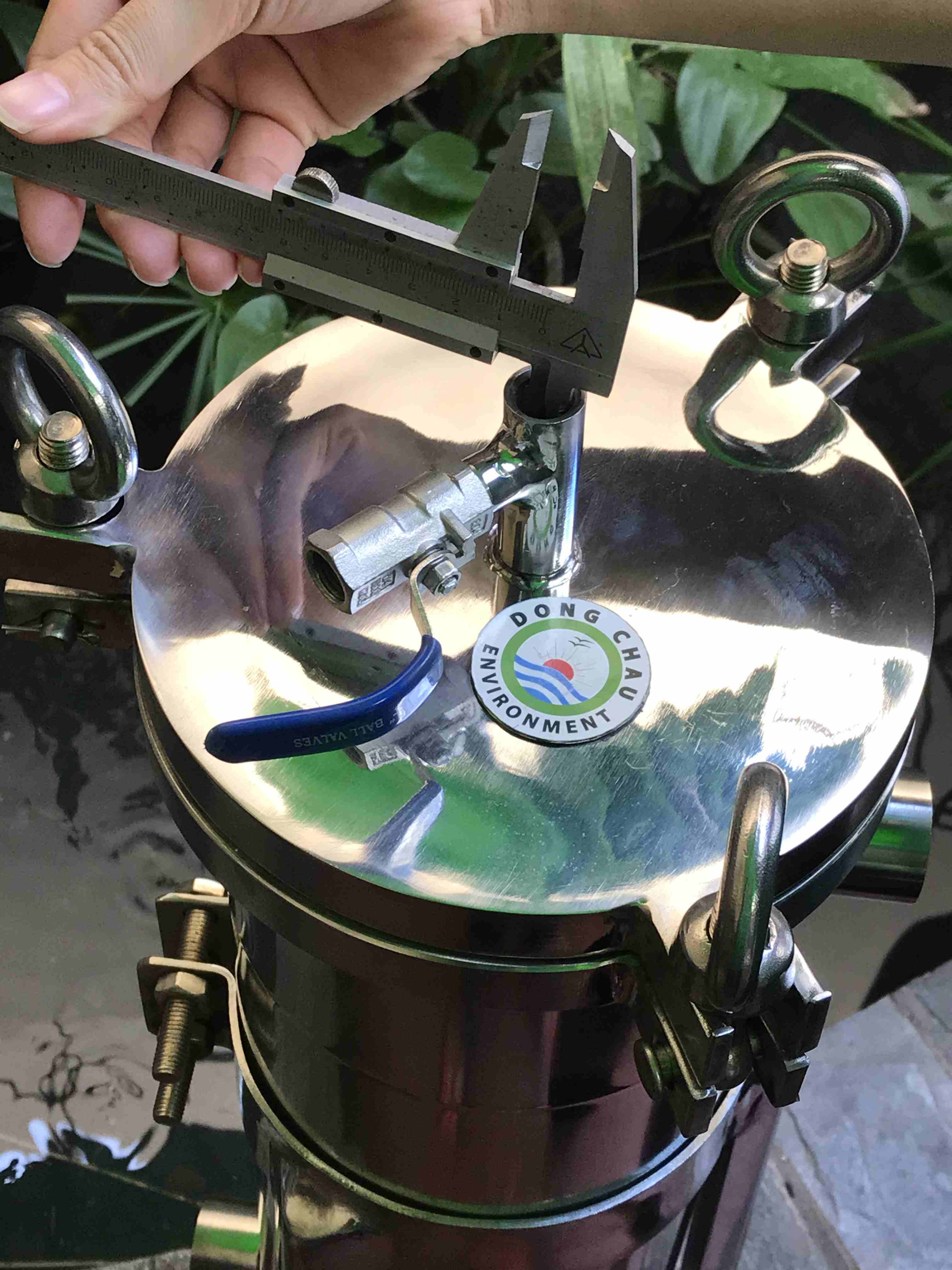 dau-ren-dong-ho-ap-binh-loc-1-tui-size-4-TQ đo kích thước chính xác vị trí đồng hồ áp Bình lọc inox túi SIZE4