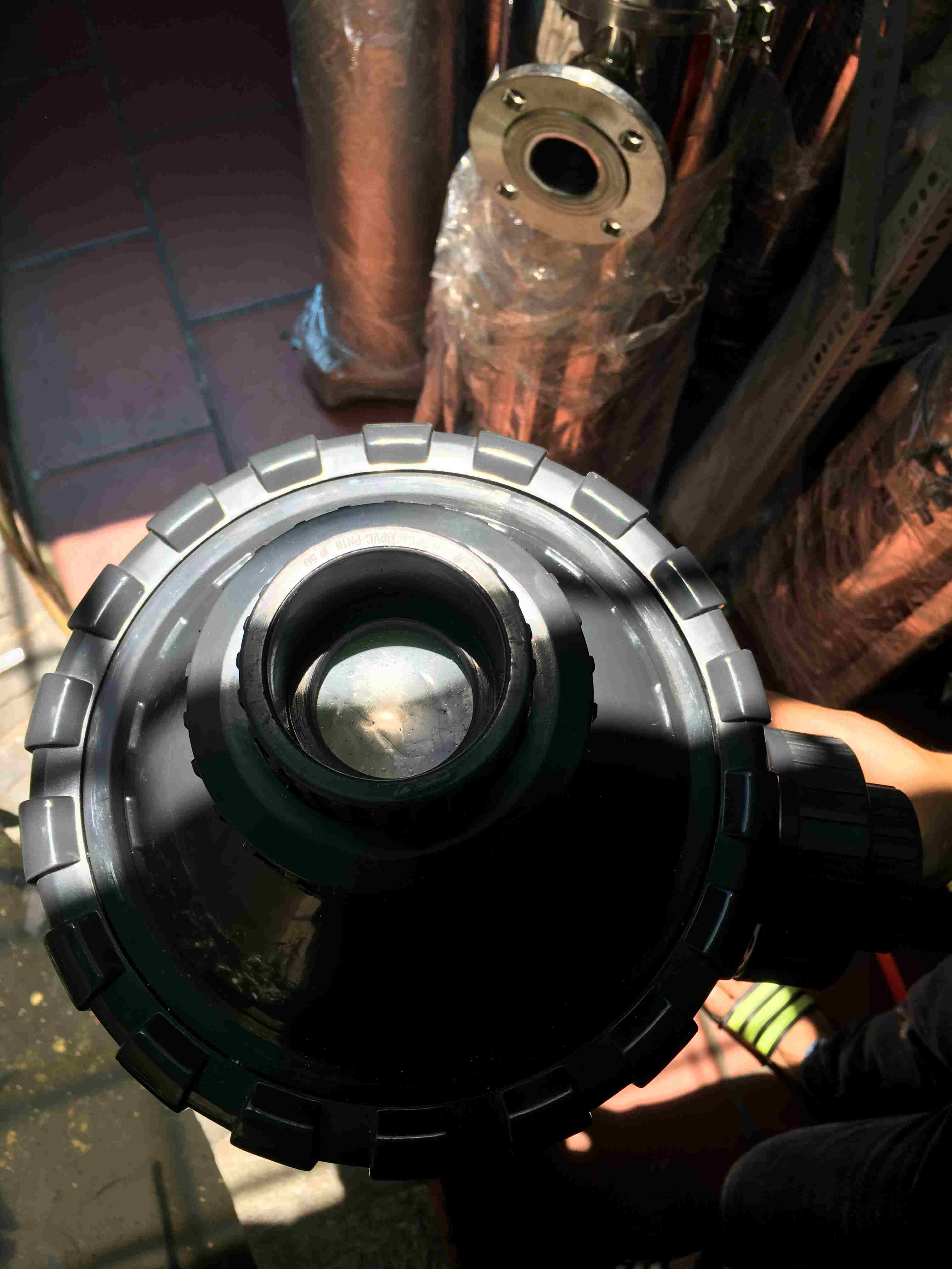 dau-vao-ra-mang-uf-8040 đầu vào Bộ vỏ và màng lọc UF công nghiệp 8040