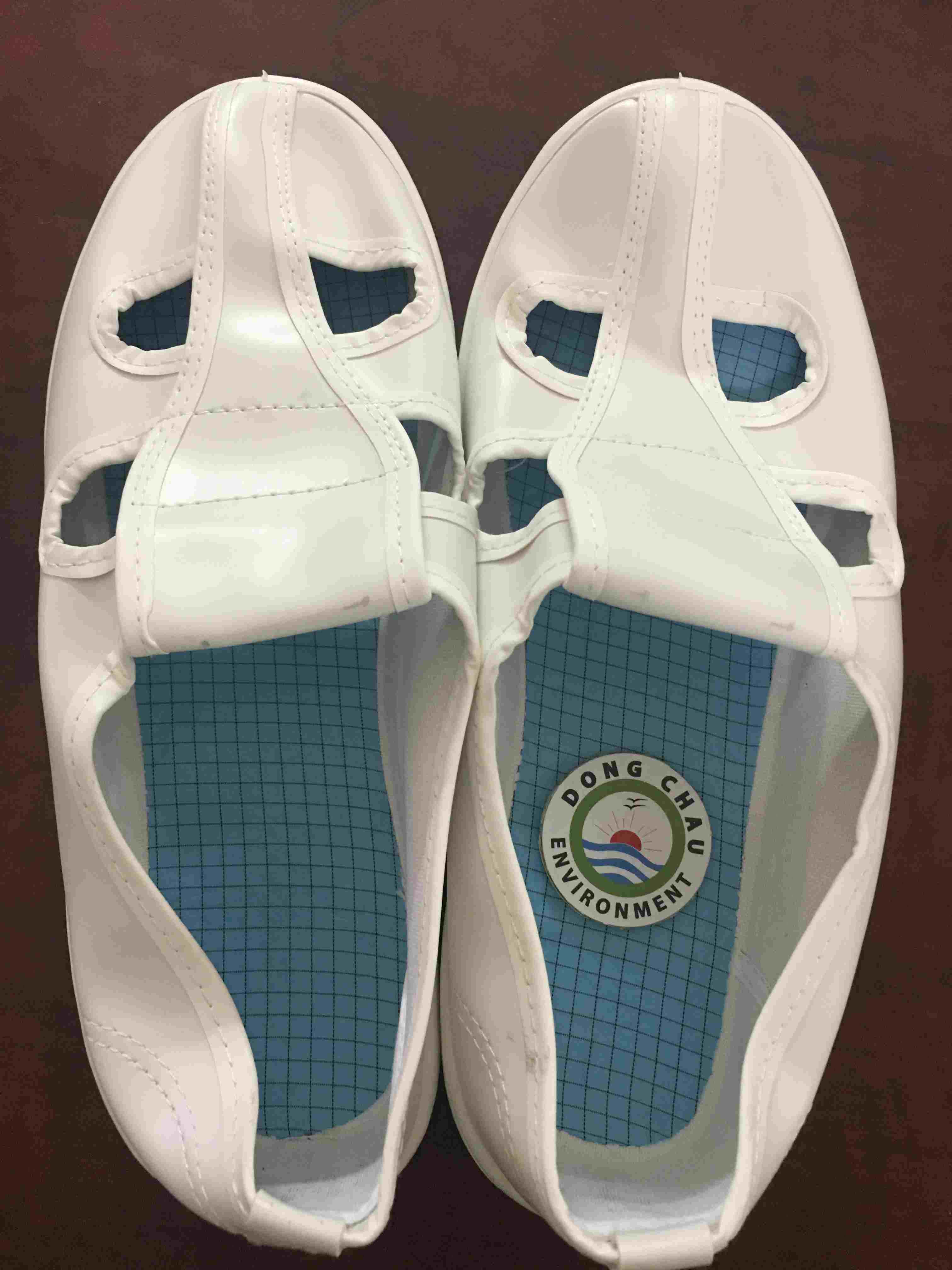 day-phong-sach-4-lo liên hệ đông châu báo giá Giày vải phòng sạch trắng