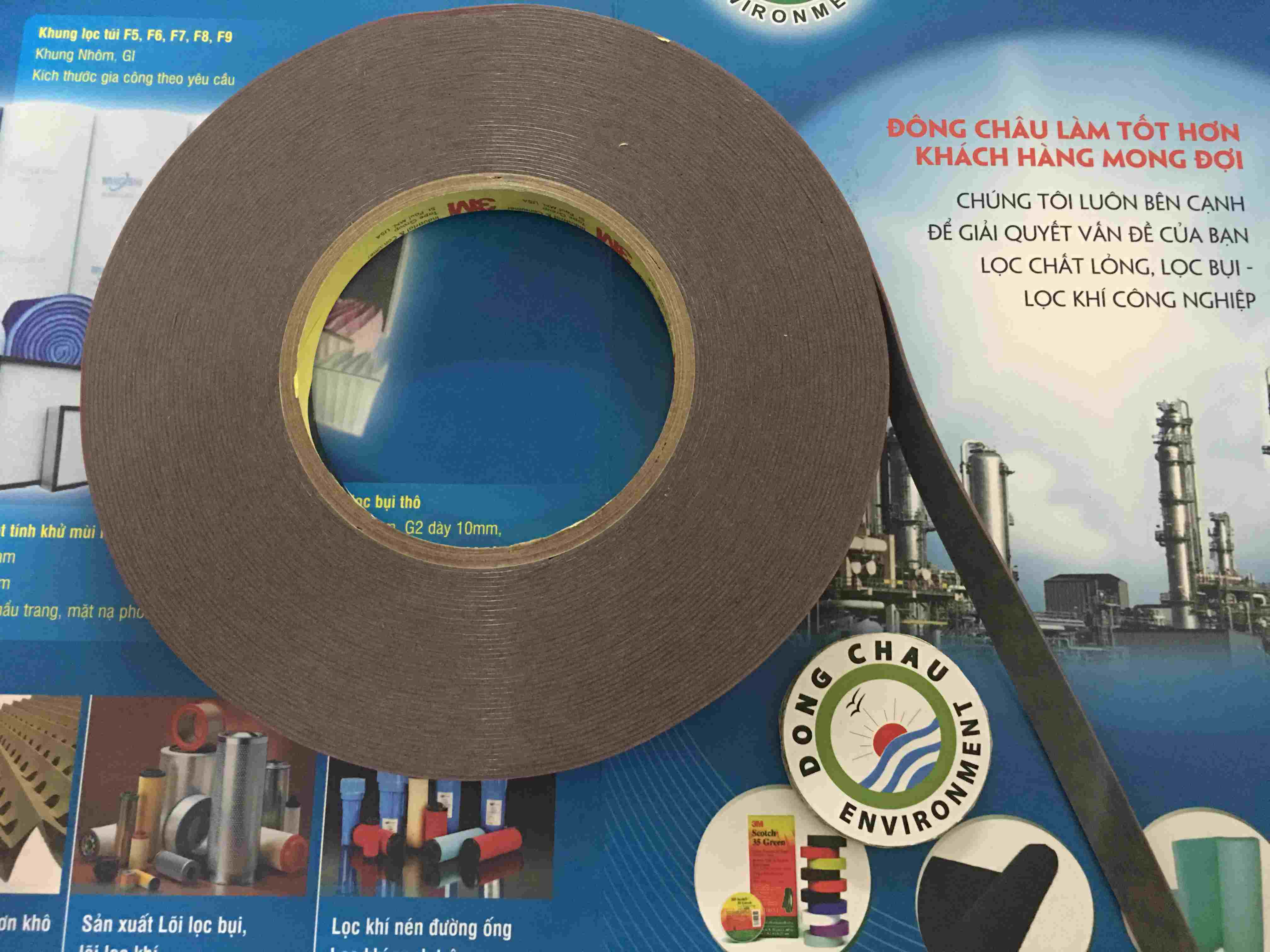 keo-2-mat-cuong-luc-3m-GT-7108 nguyên cuộn Băng keo cường lực 3M GT 7108