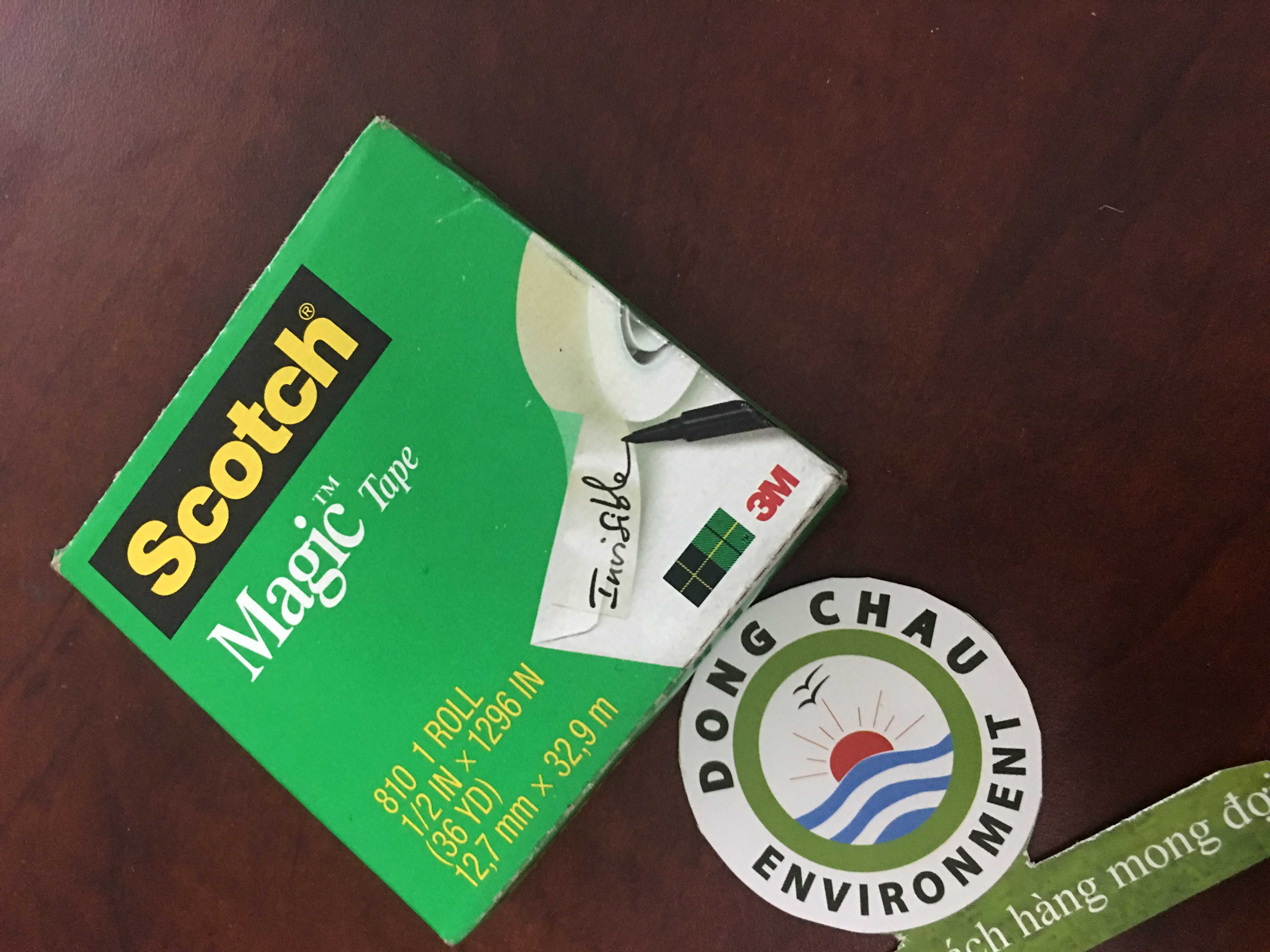 keo-3m-magic-viet-chu-len-duoc-cho-van-phong Đông châu phân phối Băng Keo Ma Thuật 3M 810 Scotch Magic Tape 3/4Inchx36Yard