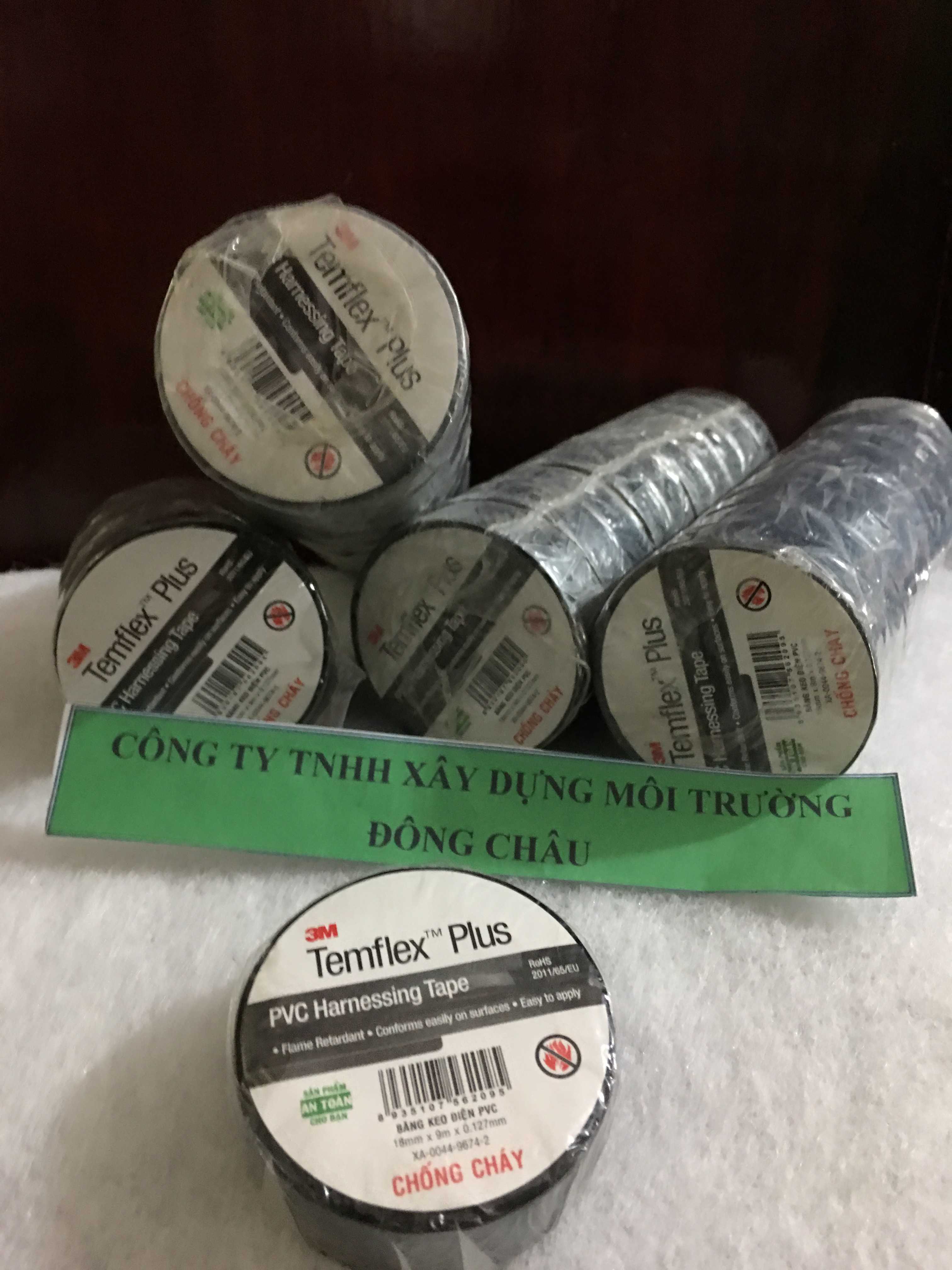 keo-cach-dien-chong-chay liên hệ đông châu phân phối Băng keo điện chống cháy 3M Temflex Plus