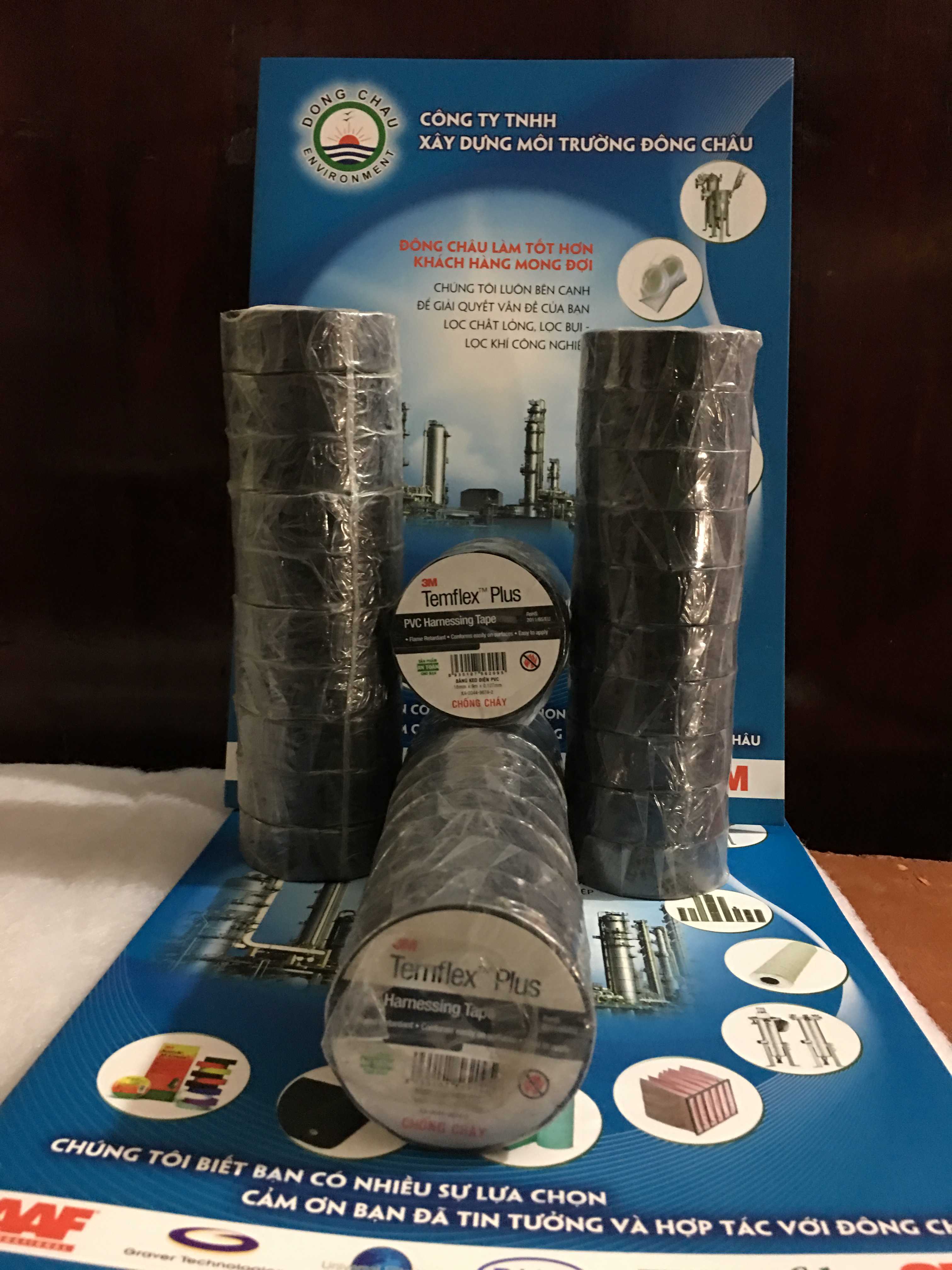 keo-dien-chong-chay-pvc. 3 lốc Băng keo điện chống cháy 3M Temflex Plus