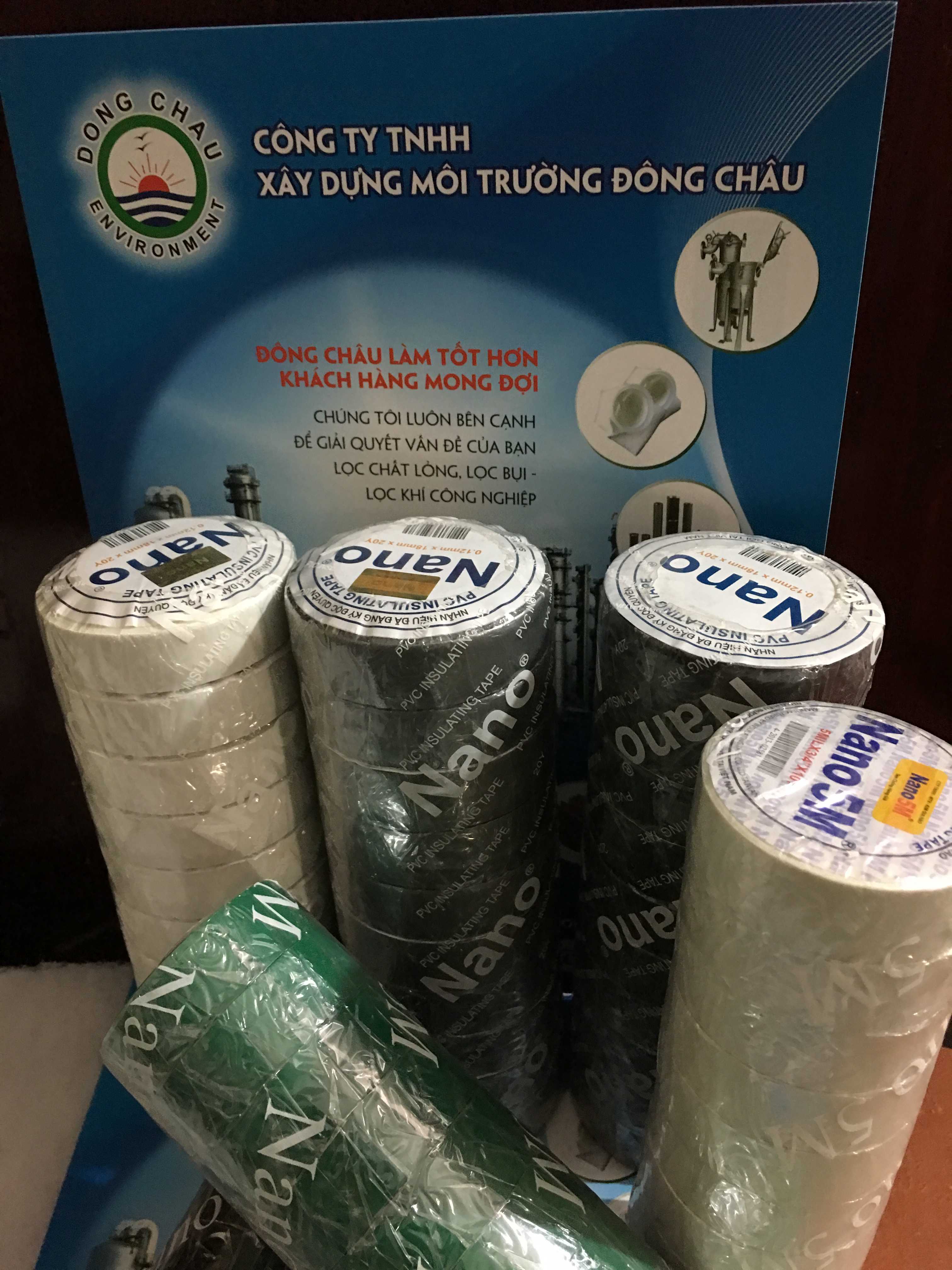 keo-nano-cach-dien-nhieu-mau chi tiết nguyên cuộn Băng keo cách điện nano