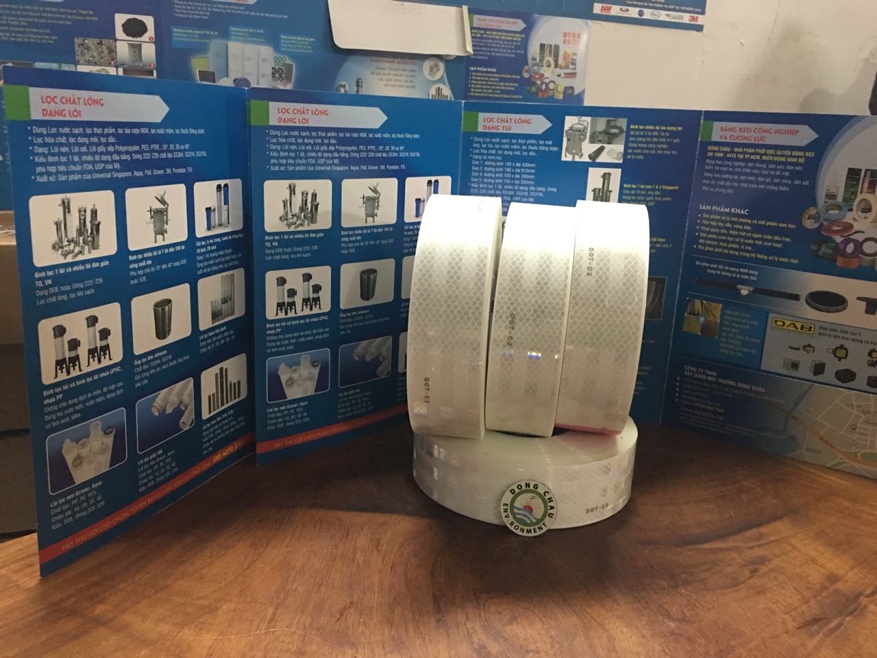 keo-phan-quang-trang-3M-983-10 bản rộng Băng keo phản quang màu trắng 3M 983-10