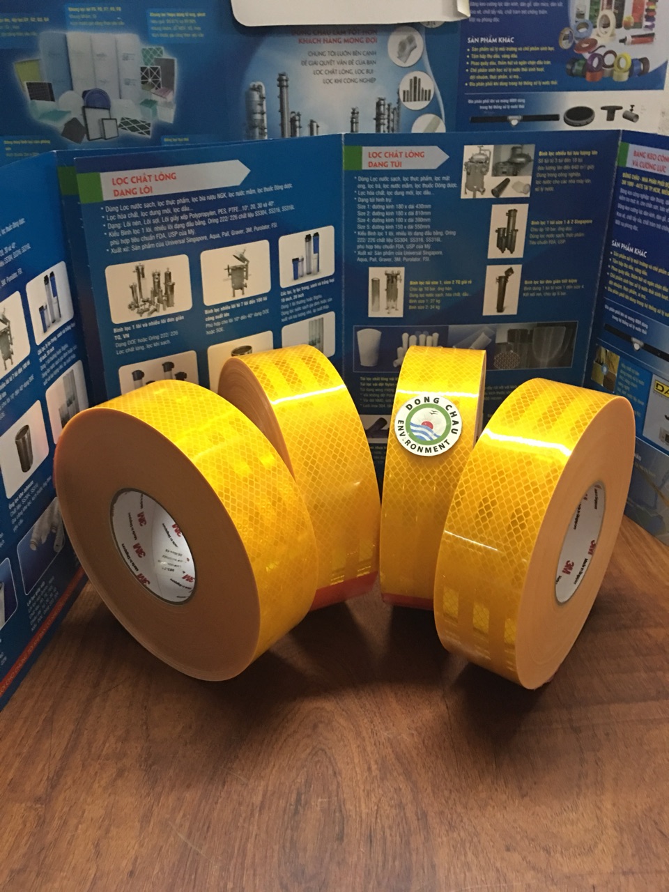 keo-phan-quang-vang-3M-983-71 chi tiết cấu tạo bên ngoài Băng keo phản quang màu vàng 3M 983-71 kim cương