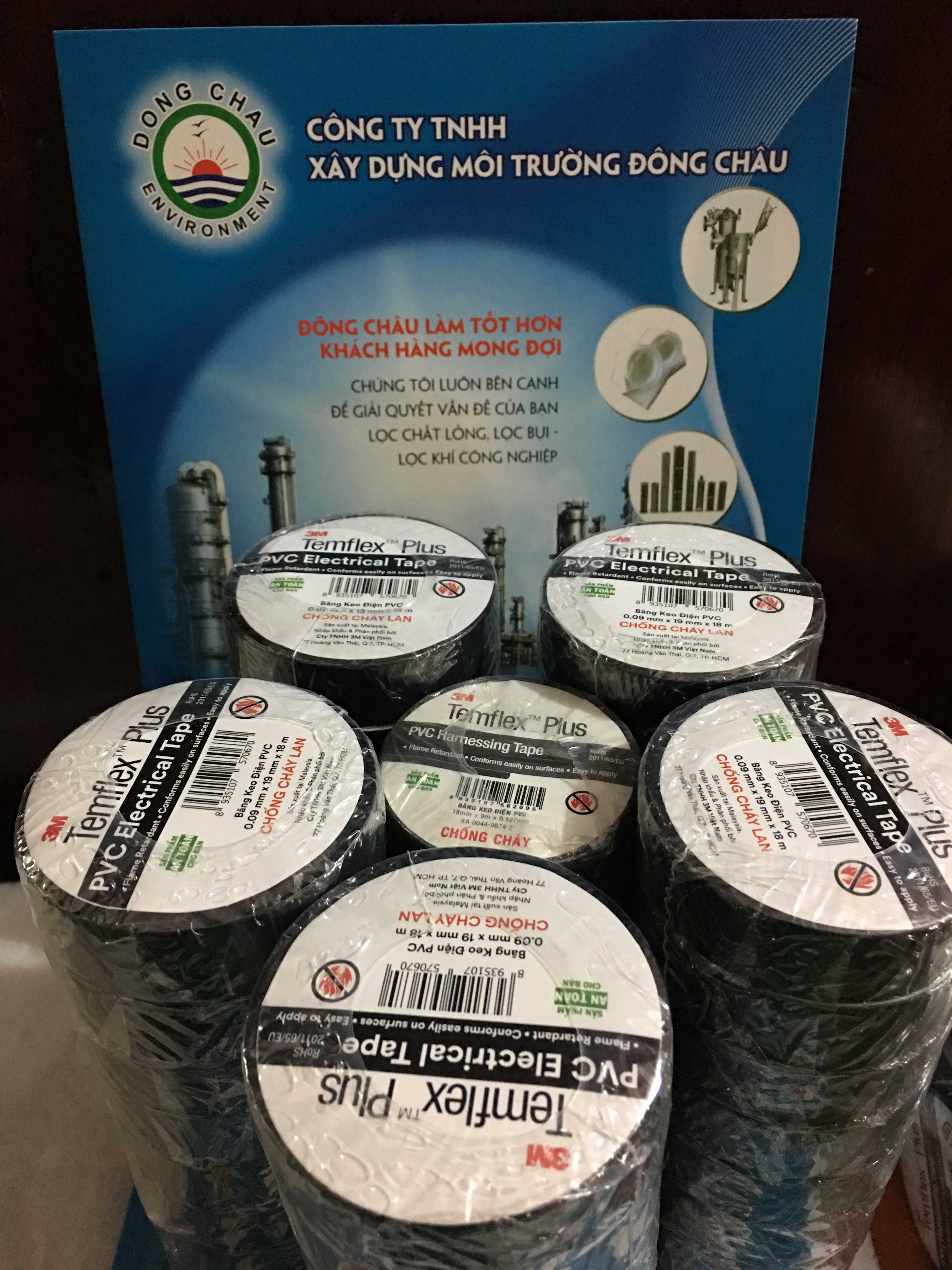 kep-pvc-chong-chay Băng keo điện chống cháy 3M Temflex Plus màu đen