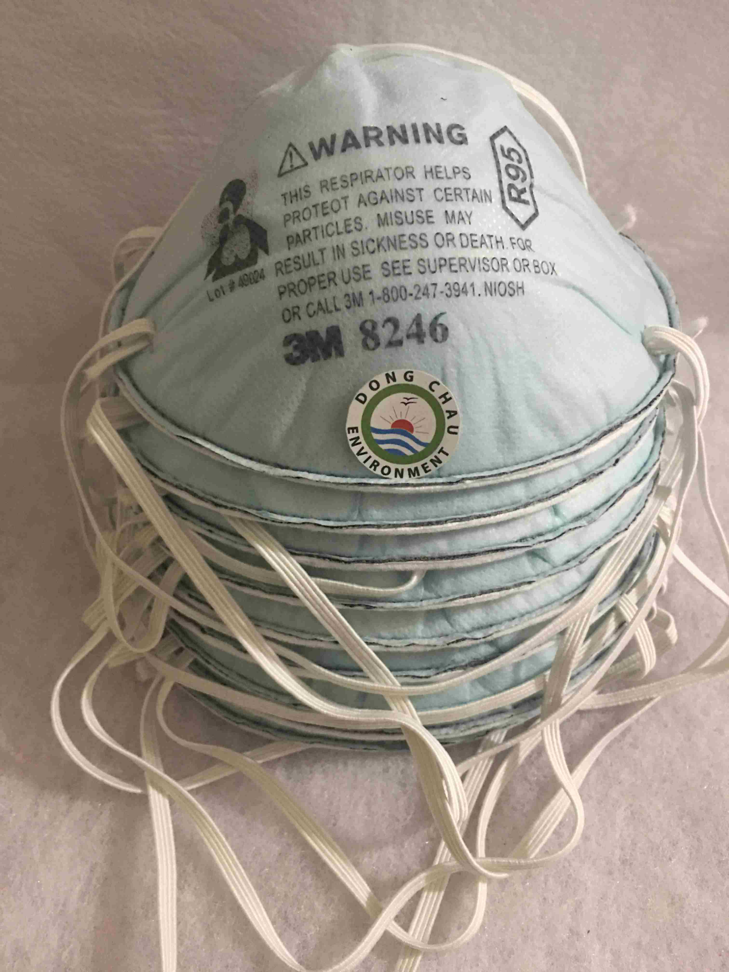 khau-trang-phong-bui-3m-8246 chi tiết mặt trước Khẩu trang 3M 8246