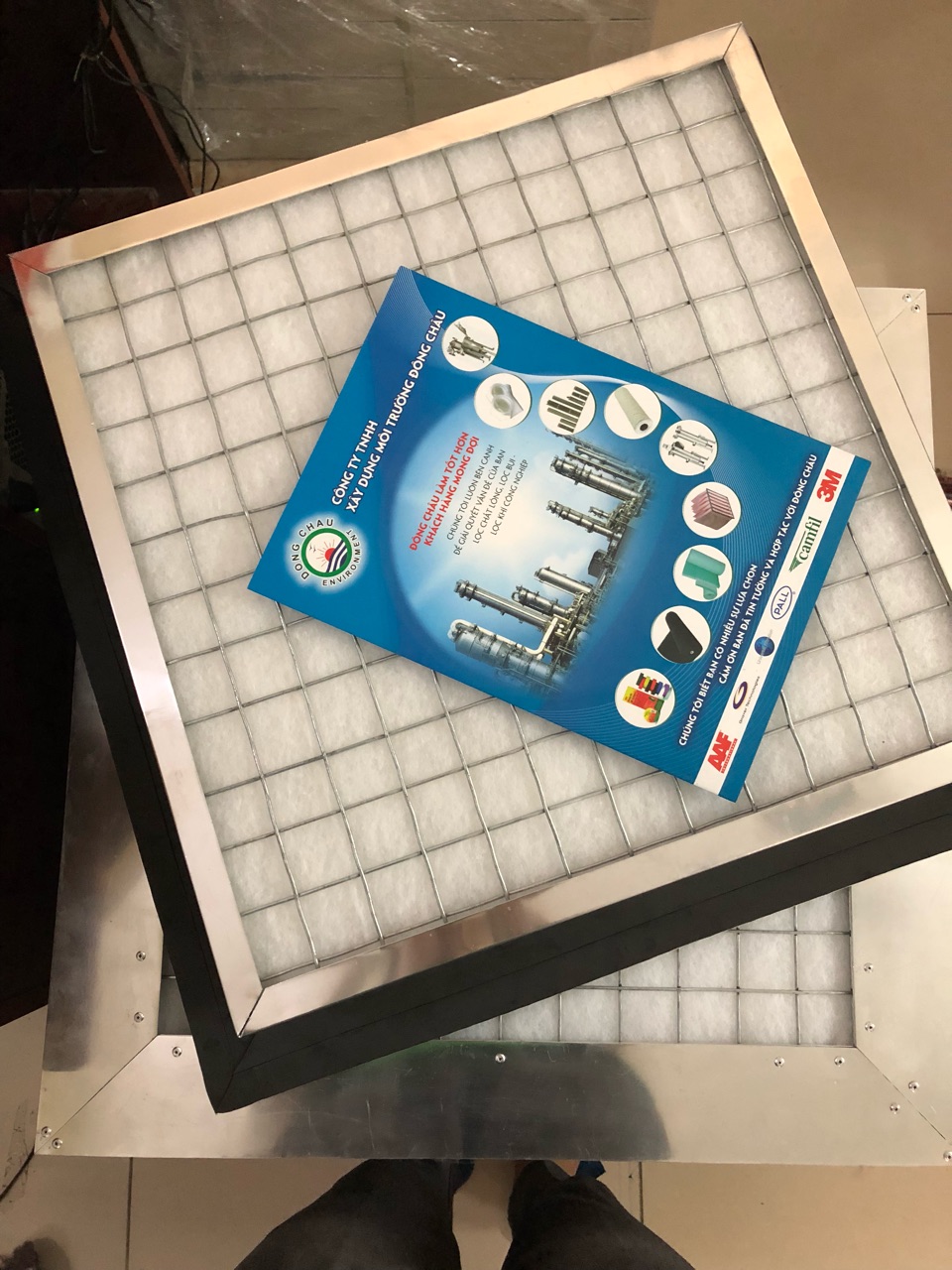 khung-loc-bui-khi-thong-gio đông châu phân phối Khung lọc gió 600 x 600 x 100 G4