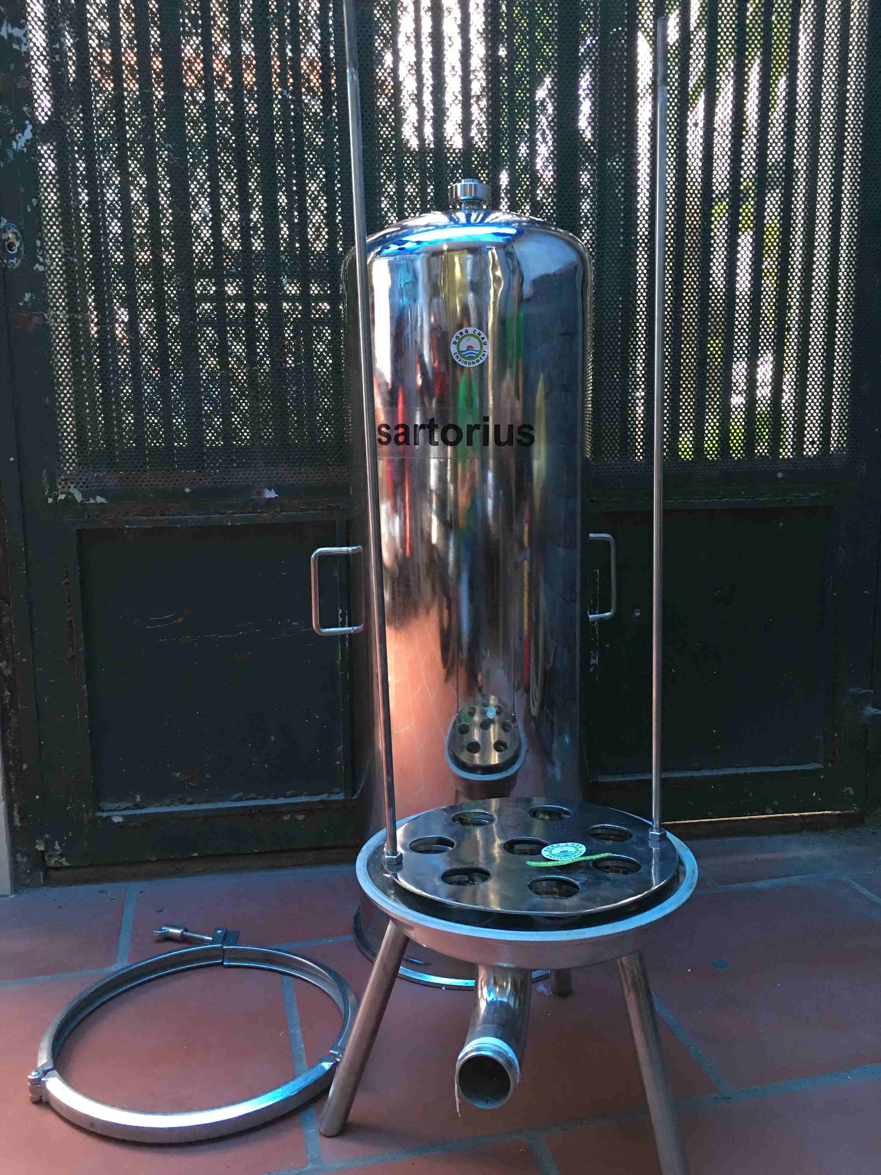 loc-nuoc-san-xuat-my-pham-binh-loc-ve-sinh-inox-7-loi-30-inch cấu tạo bên trong Bình lọc vệ sinh 7 lõi 30 inch oring 226