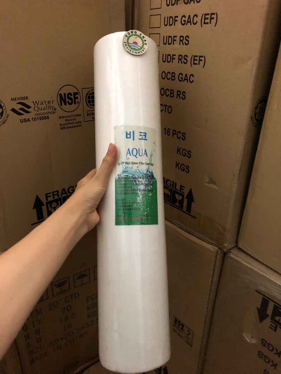loi-aqua-han-biglue kiểm tra mã hàng Bigblue Aqua 1µm 20-inch lõi lọc nén