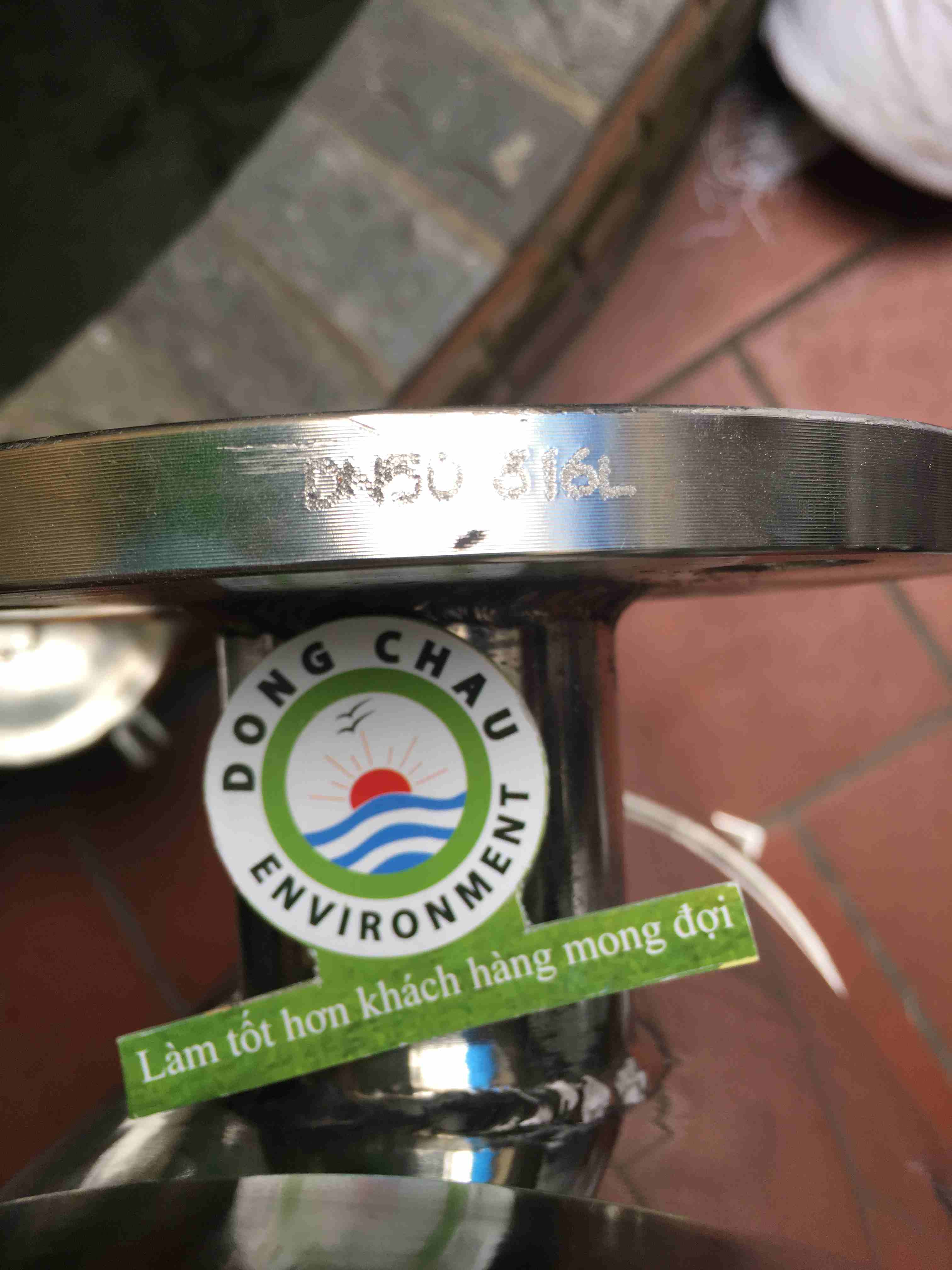 mat-bich-binh-loc-1-tui-size-2 cấu tạo chi tiết mặt bích Housing túi size 2 Trung Quốc 10 bar