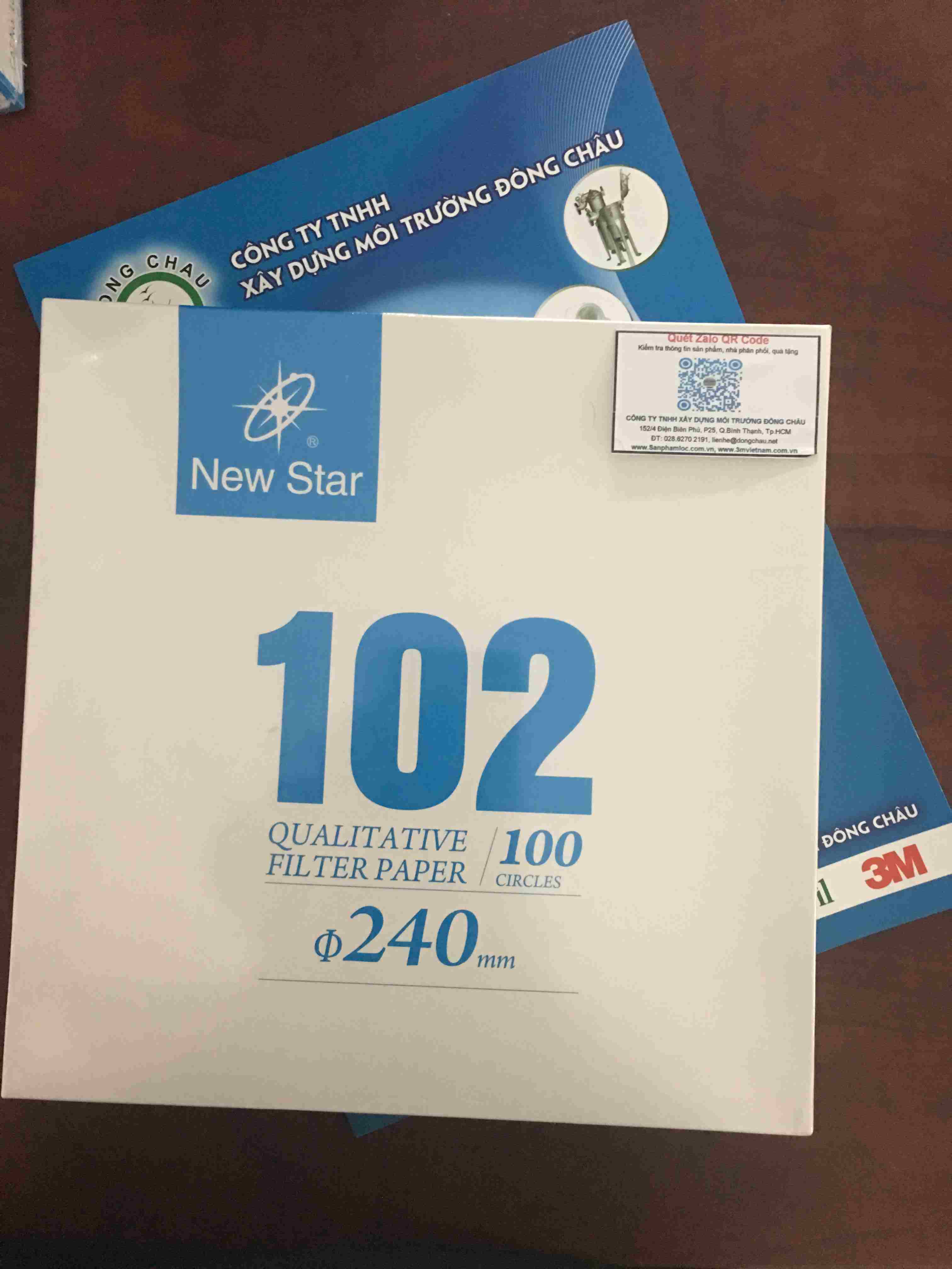 newstar-102-phi-240-mm kiểm tra mã hàng QR Code Giấy lọc định tính Newstar 102 loại 240mm