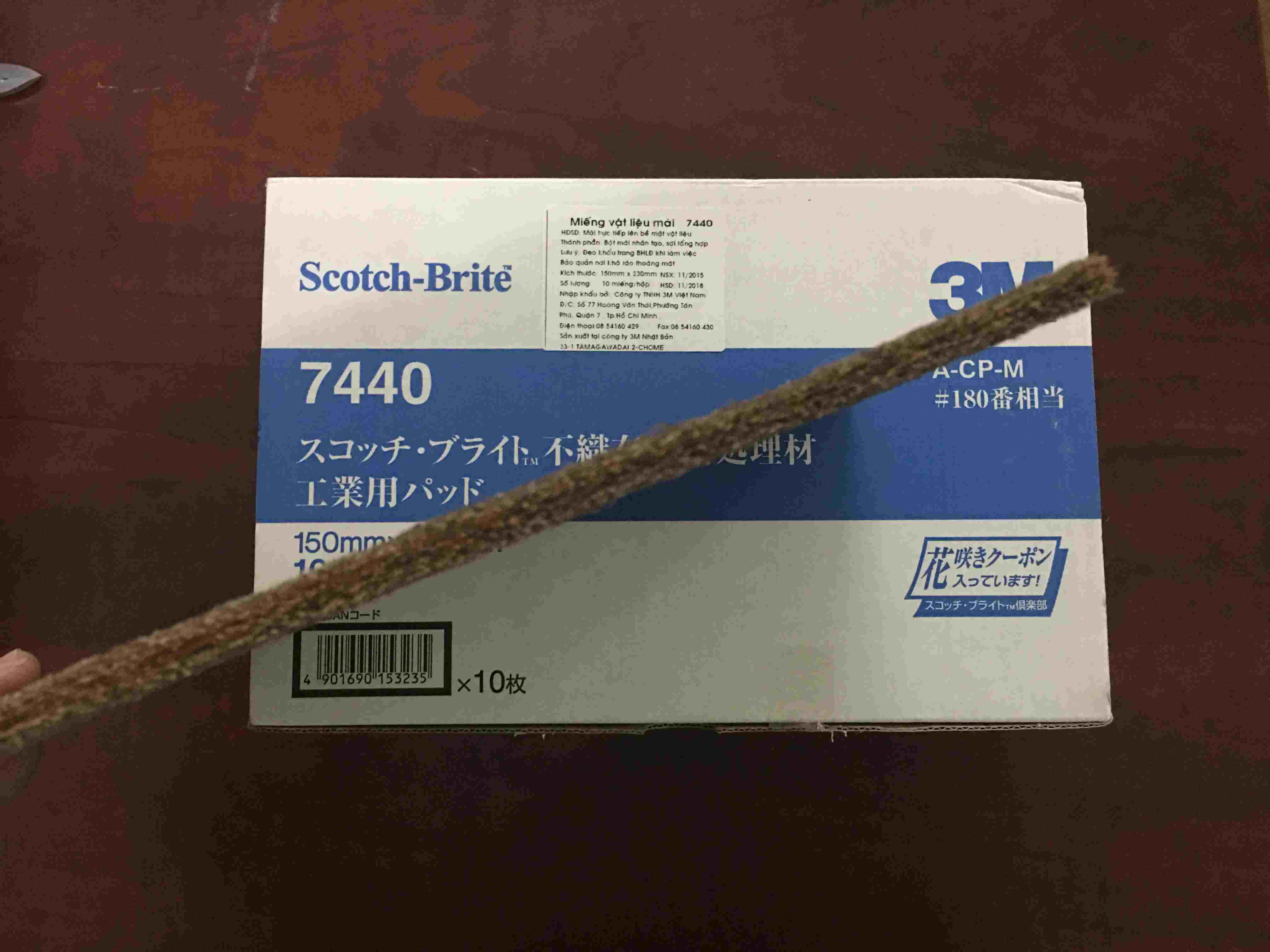 nham-cha-3m-7440 liên hệ đông châu phân phối Nhám 3M Scotch-Brite 7440