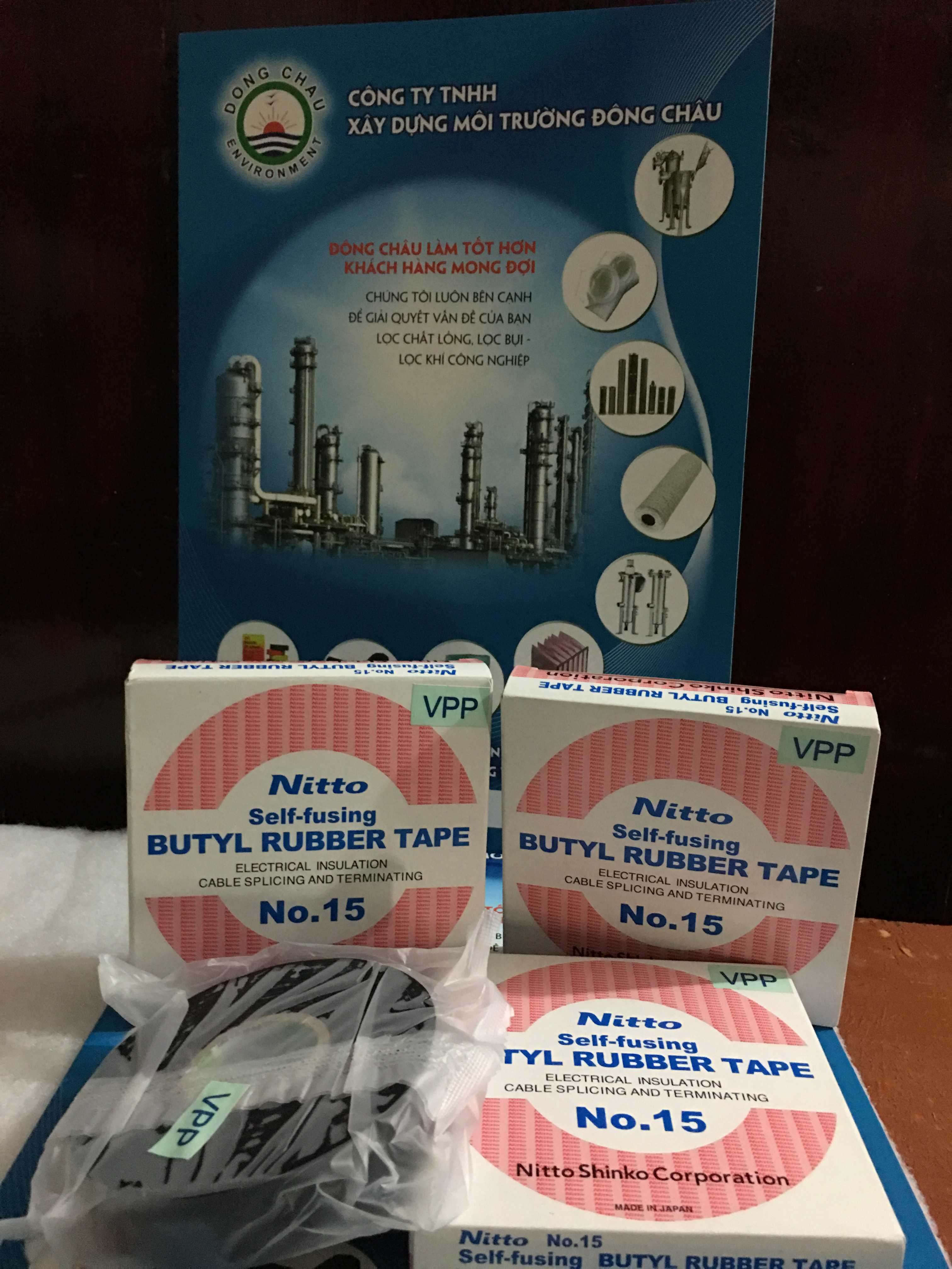 Băng keo điện Nitto N15 liên hệ đông châu cung cấp Băng keo điện chống nước Nitto N15