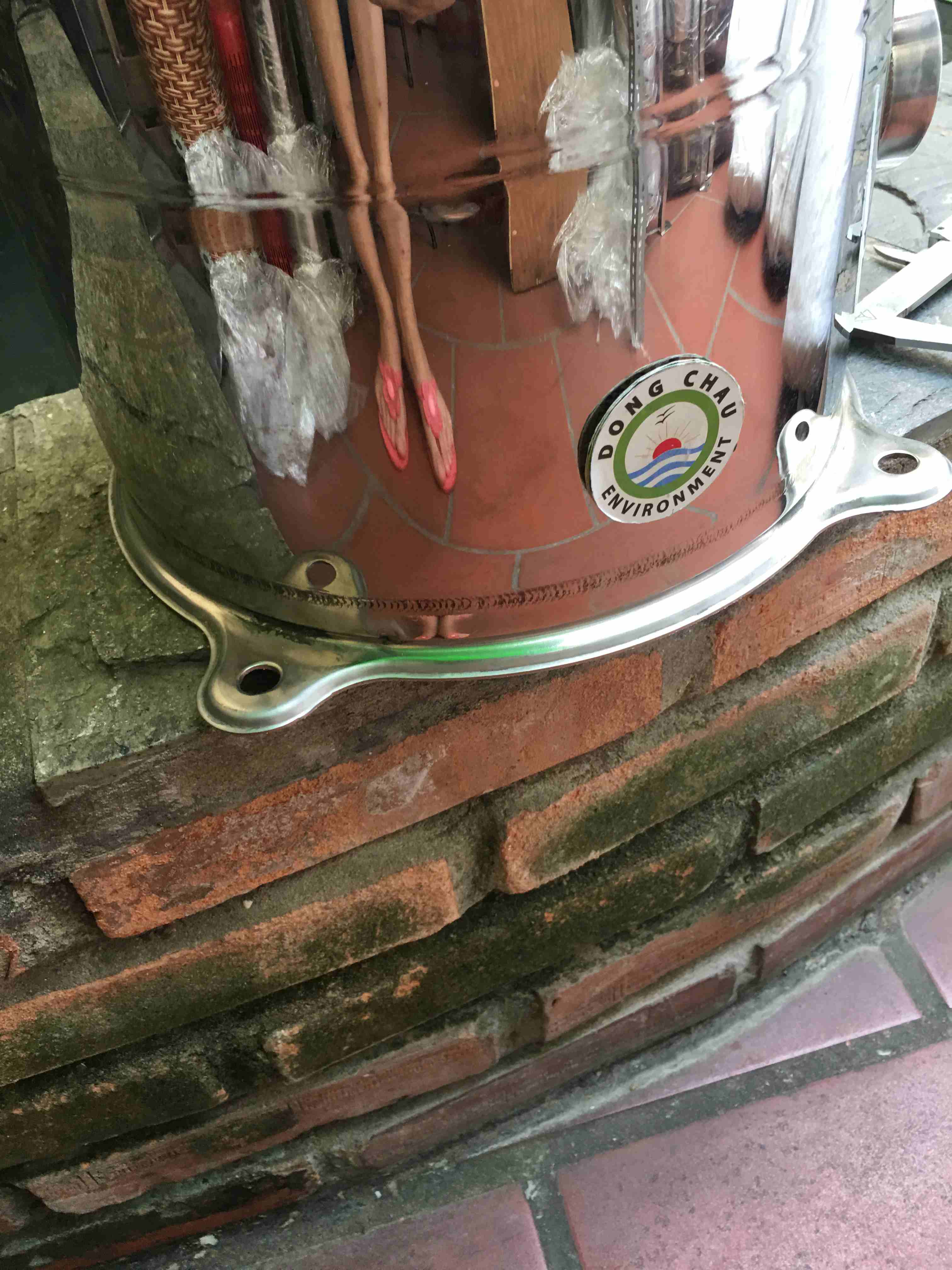 phan-chan-binh-loc-inox-TQ-7-loi-20-inch chân cố định Bình lọc 7 lõi 20 inch DOE Trung Quốc