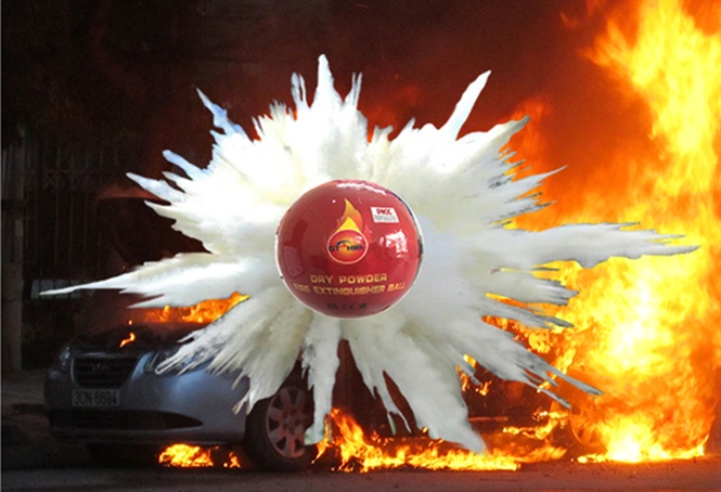 Bóng chữa cháy gọn nhẹ, dễ sử dụng, không độc hại Bóng chữa cháy gọn nhẹ, dễ sử dụng, không độc hại