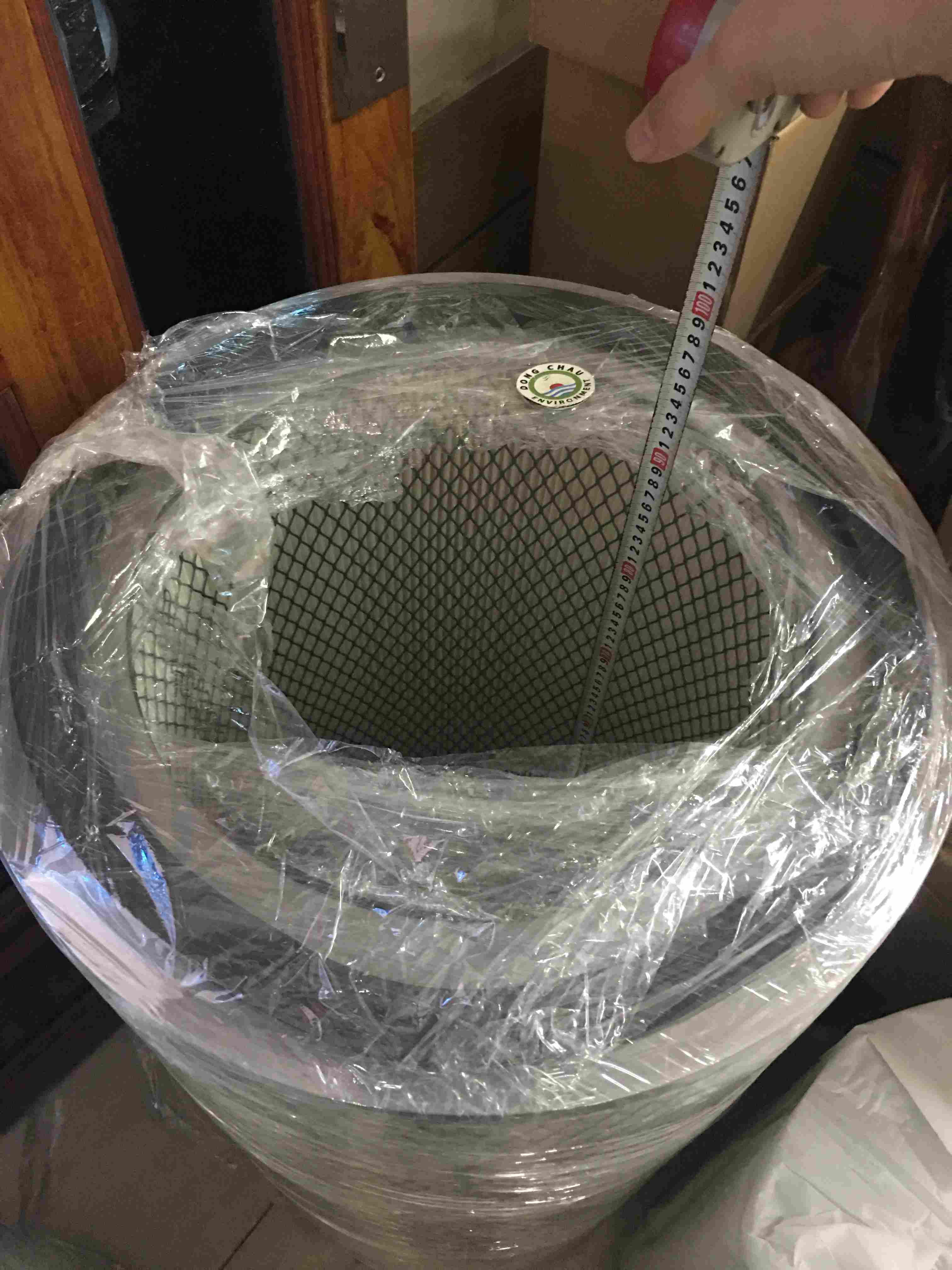 tru-loc-bui-khi chiều cao chi tiết Phin trụ lọc bụi khí 460*900mm công nghiệp