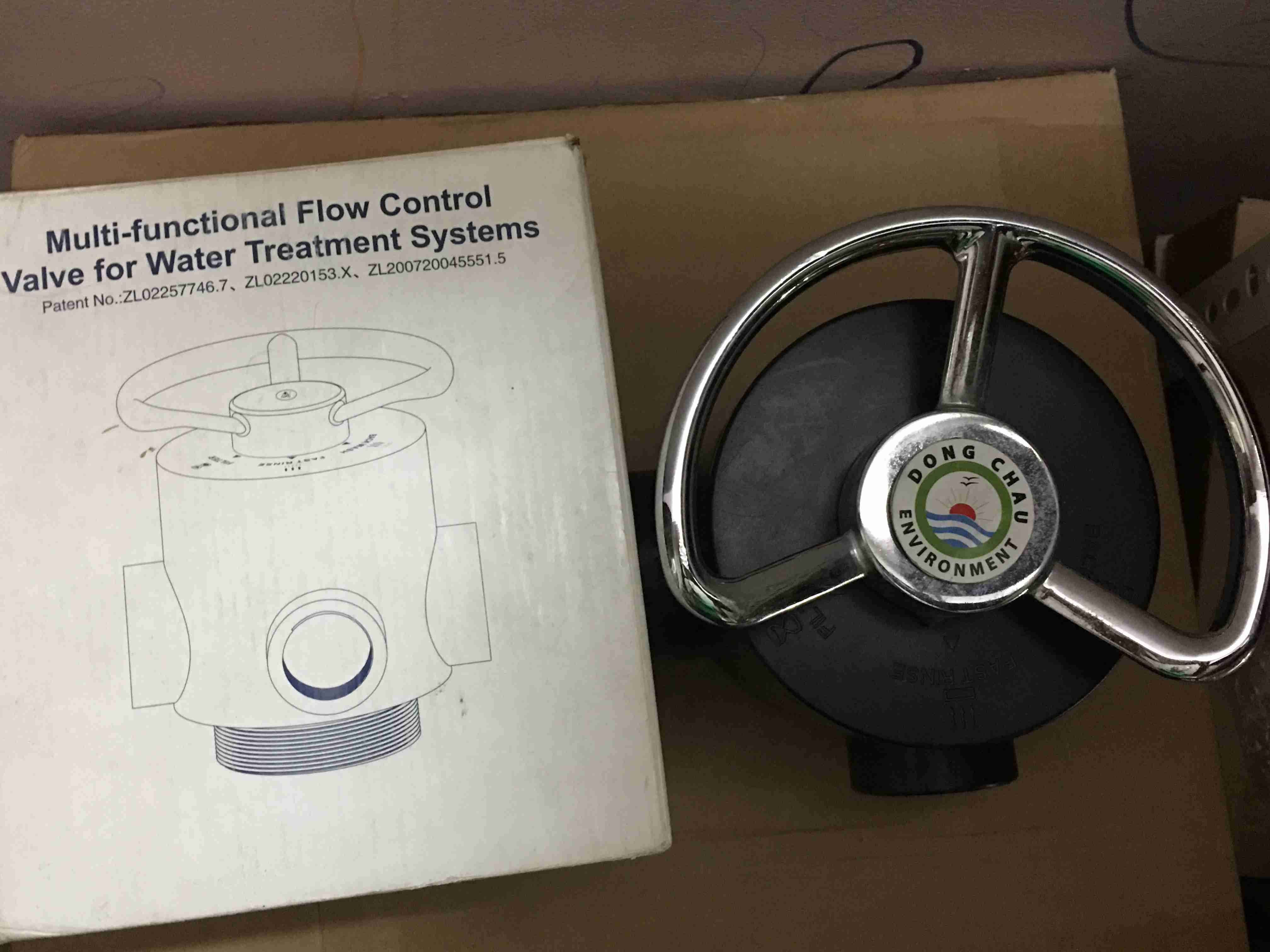 van-binh-5-nga-F64B-phi-27 nguyên hộp Van 5 ngã runxin F64B