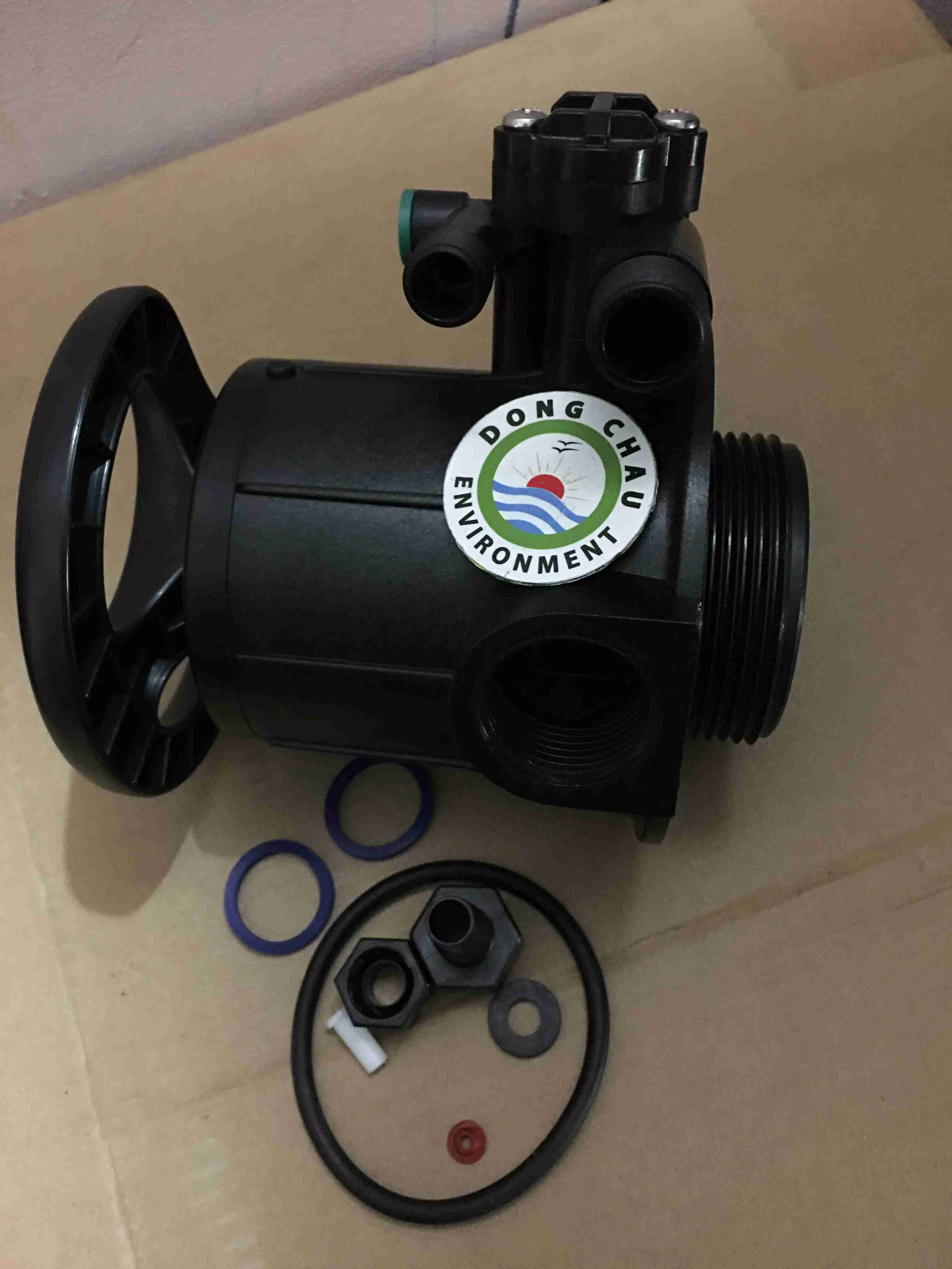 van-binh-hat-nhua-5-nga-F64A-phi-34 tay chỉnh Van tay 5 ngã F64A phi 34