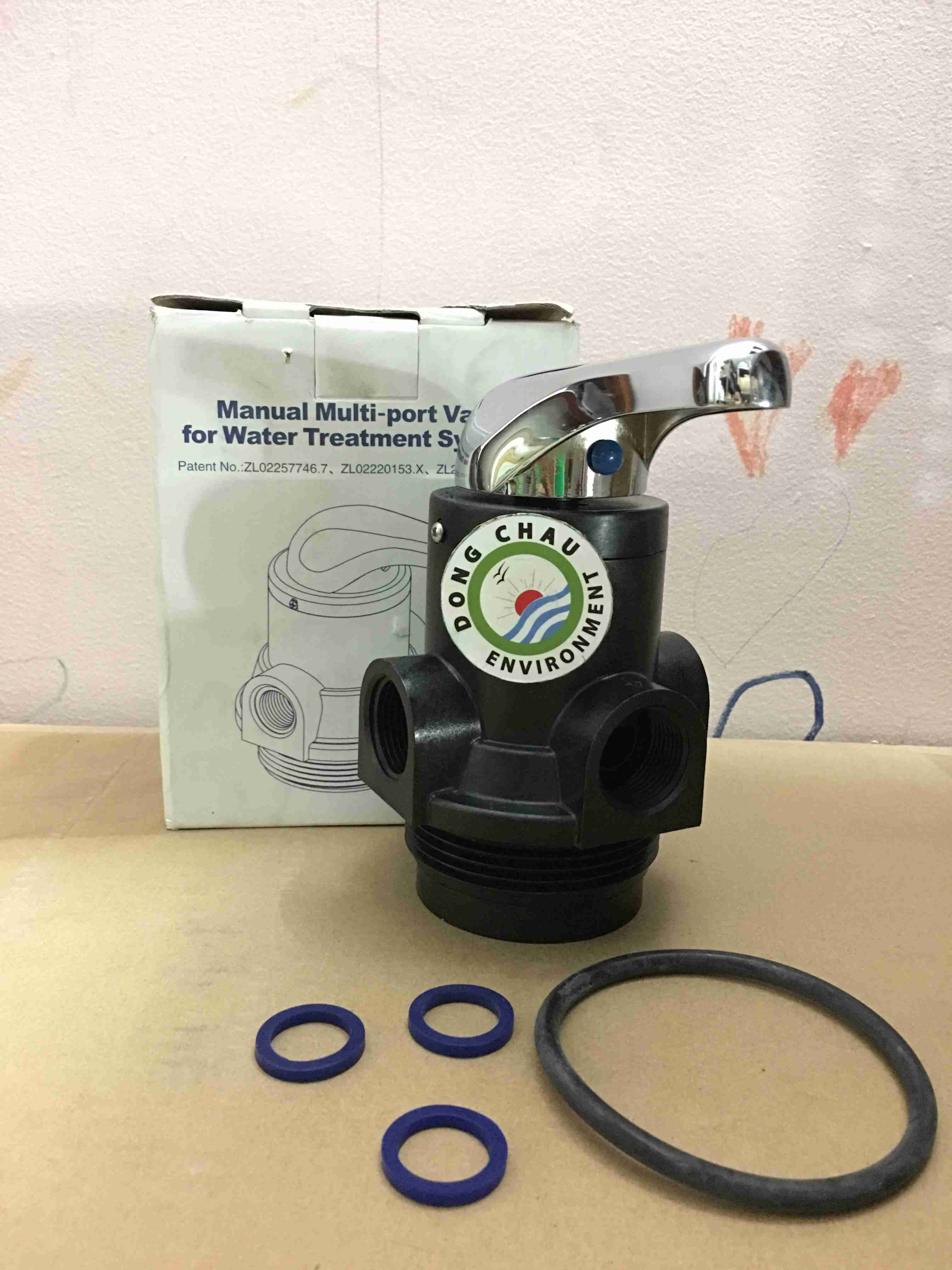 van-tay-3-nga-F56E cách vận hành Van tay 3 ngã phi 34 hoặc 27 Runxin