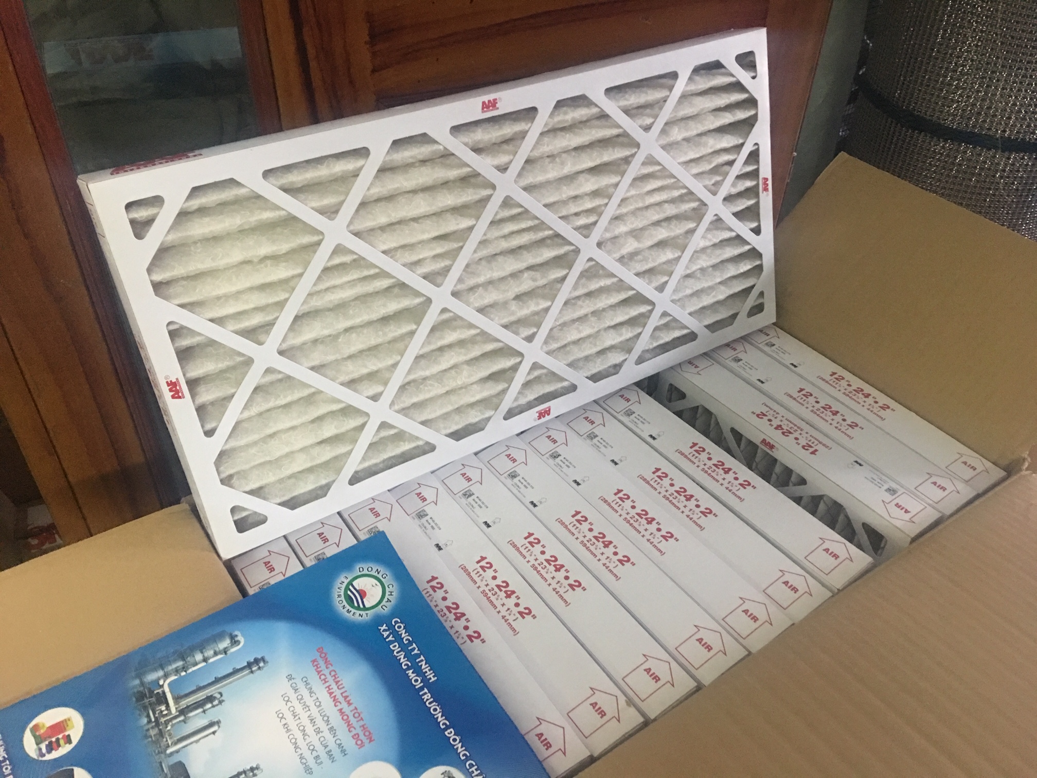 nguyên thùng Khung giấy lọc thô AAF