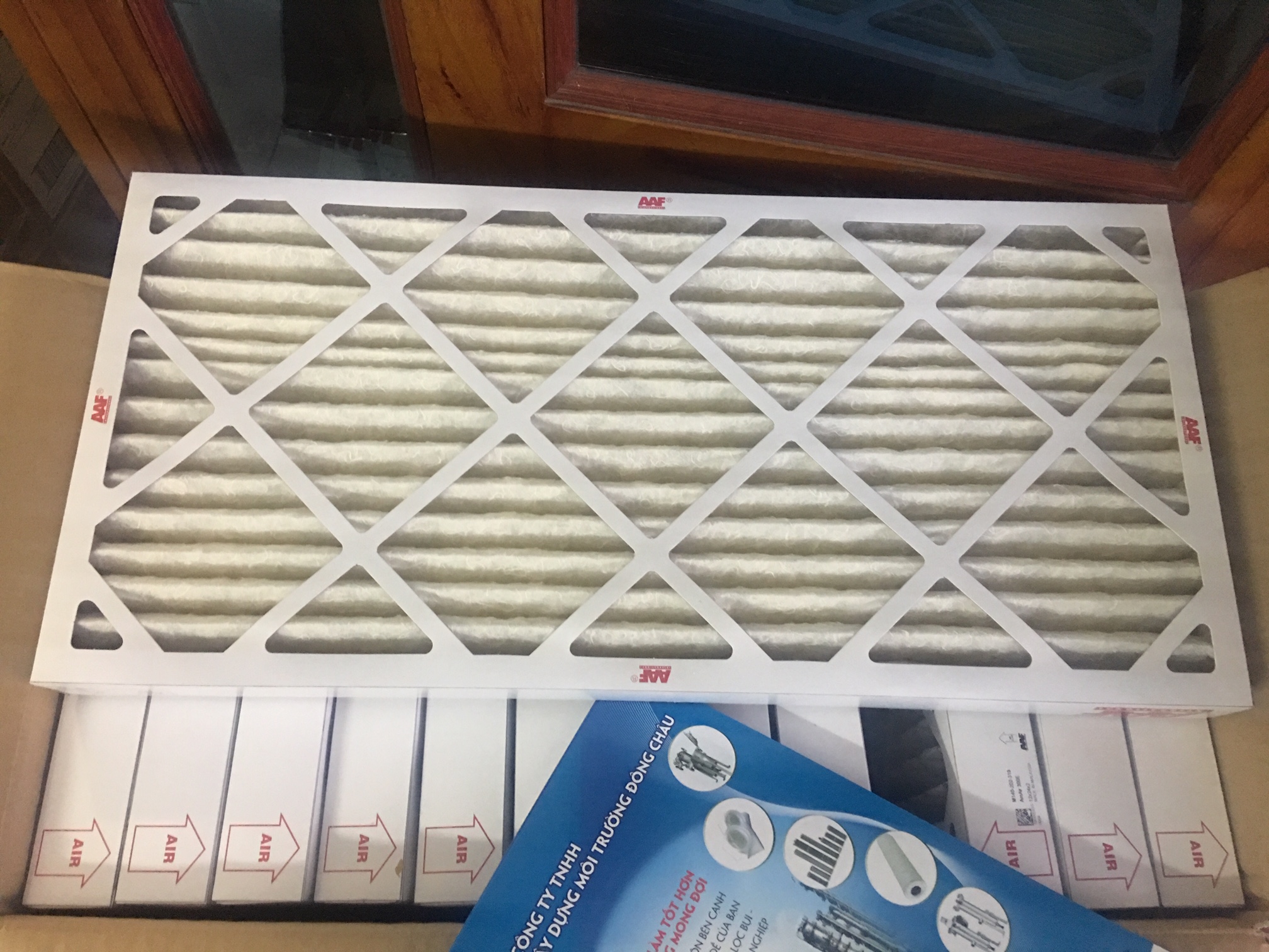 chi tiết cấu tạo vật liệu Khung giấy lọc thô AAF