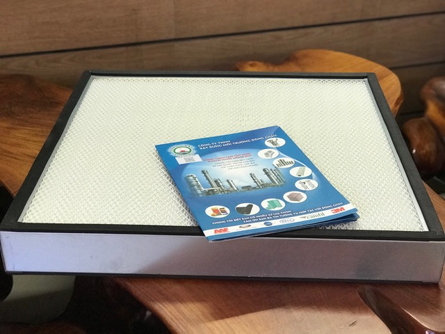 Màng lọc Hepa dạng giấy xếp lọc khuẩn vi sinh nhà máy lọc khí Đông Châu sản xuất Màng lọc Hepa giấy xếp lọc vi sinh Đông Châu sản xuất