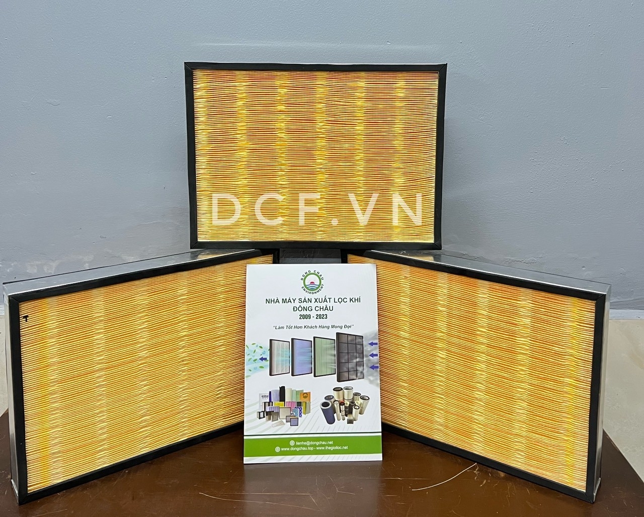 Khung lọc gió giấy Cellulose xếp nếp làm theo yêu cầu