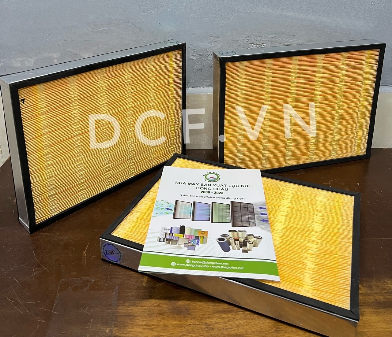 Khung lọc gió giấy Cellulose xếp nếp