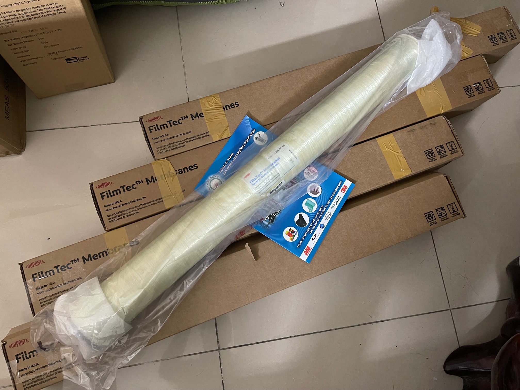 Màng RO lọc nước cho sản xuất thực phẩm, dược phẩm, hóa chất, nước giải khát của Dupont