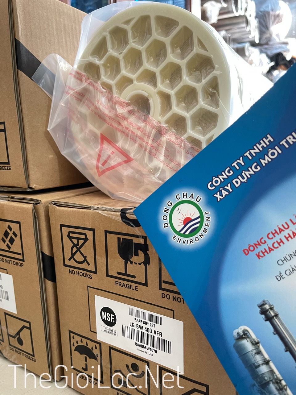 QR Code kiểm tra mã hàng Màng lọc nước RO BW-400 LG 8040 áp cao