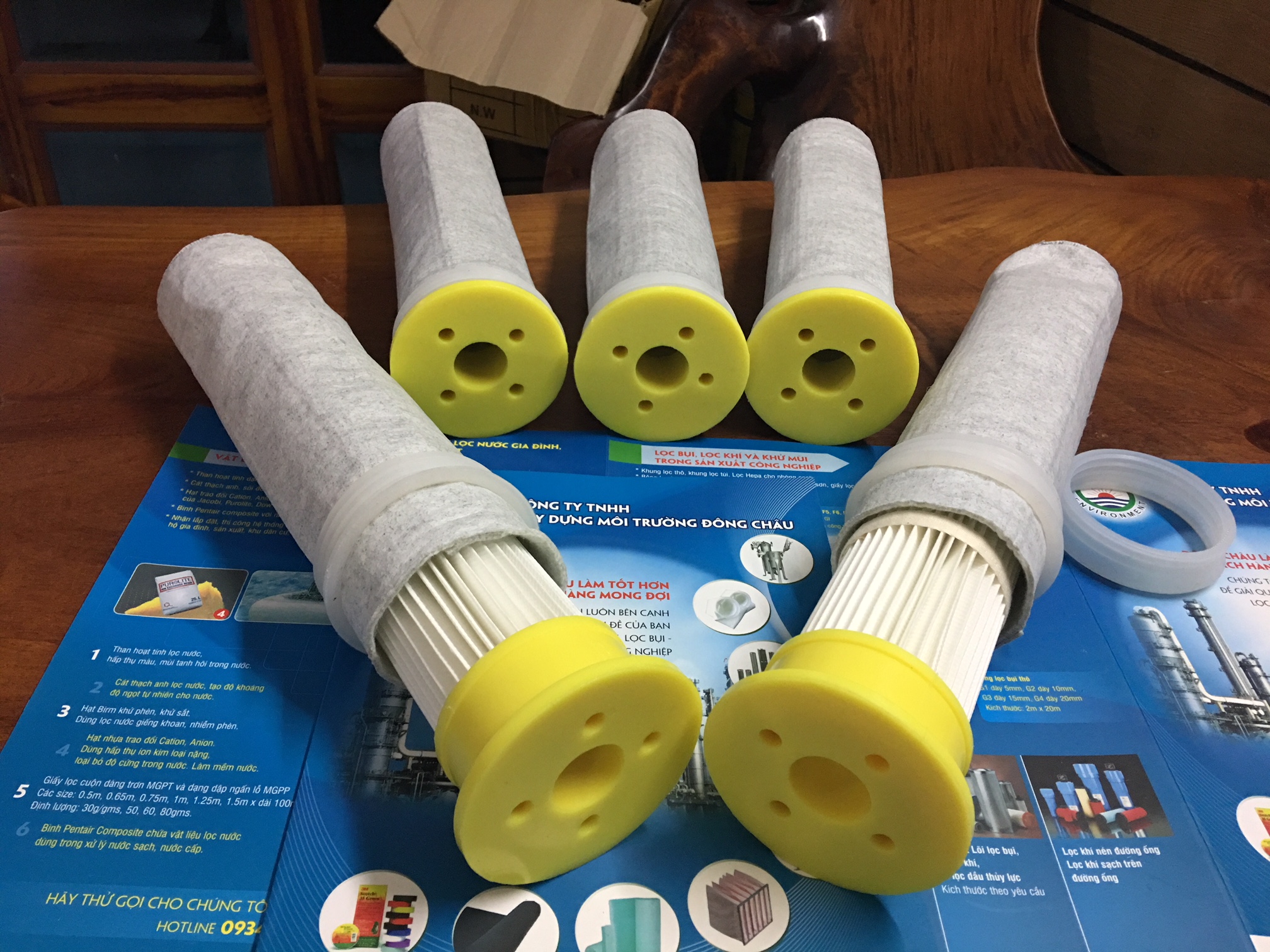 chất liệu Lõi lọc bụi PE bọc vải chống tĩnh điện bên ngoài