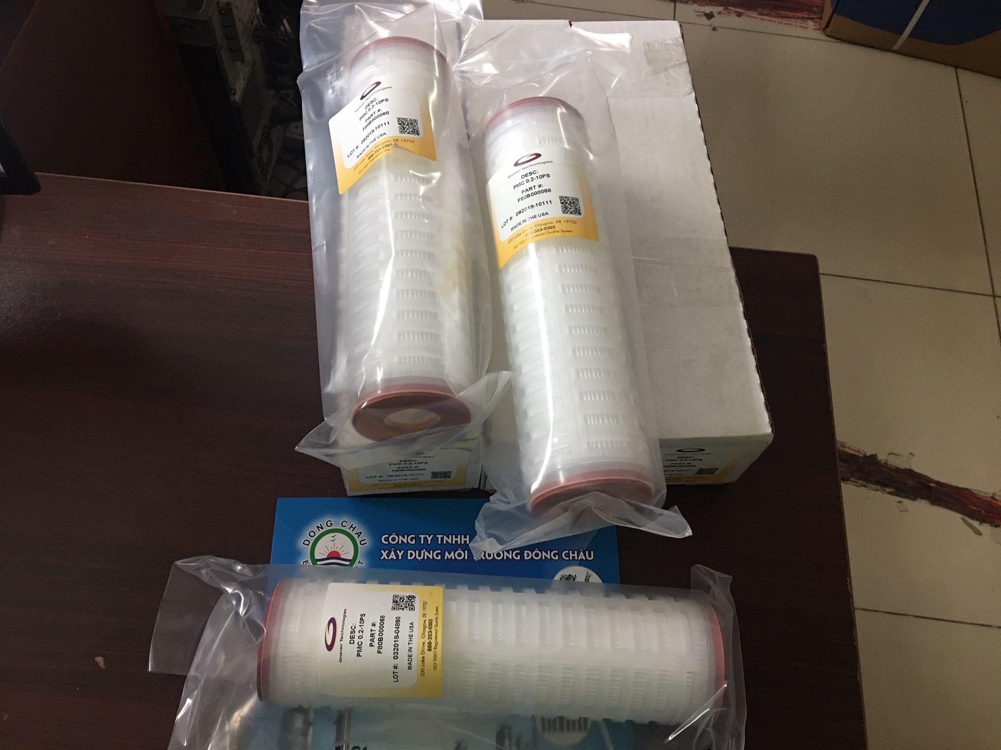 Lõi lọc giấy xếp Graver 10-inch nhập khẩu chính hãng của Mỹ