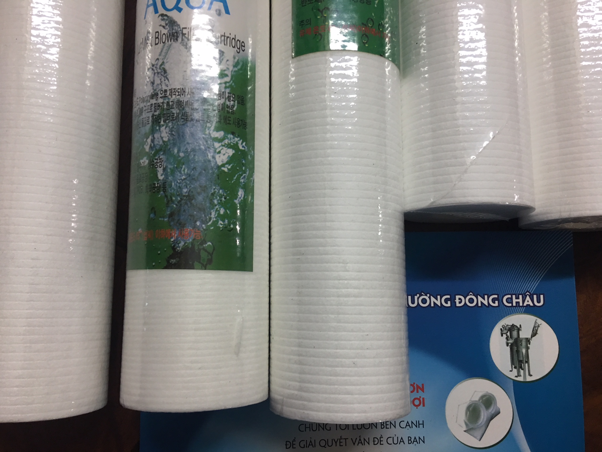 chi tiết cấu tạo Lõi lọc nén Aqua có sọc khía 2mm