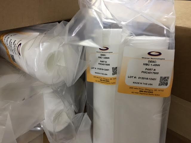 mã hàng Lõi lọc nước bông nén Mỹ Graver 10µm 30-inch