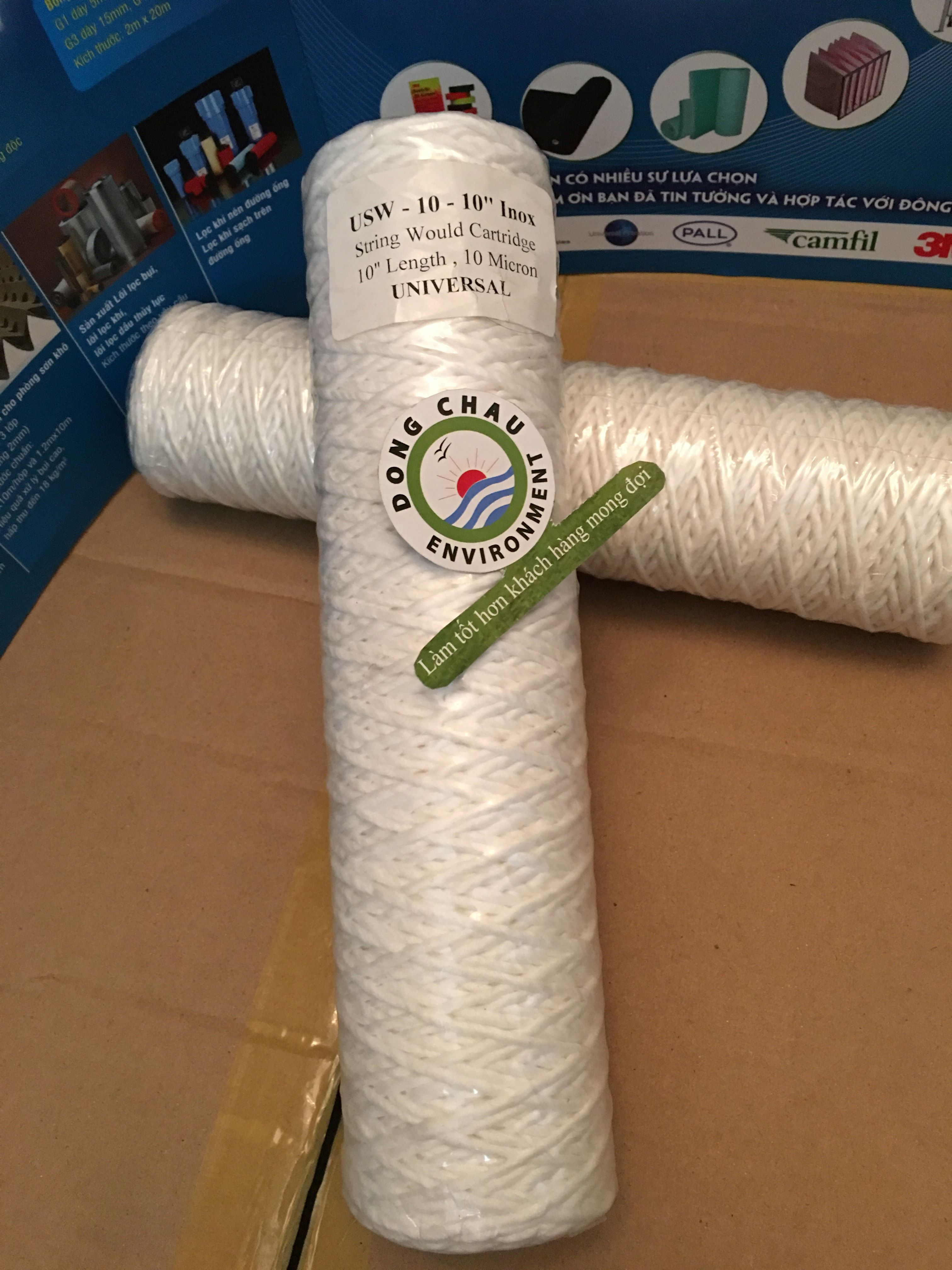 kiểm tra mã hàng Lõi lọc sợi quấn core inox 10-micron 10-inch Universal